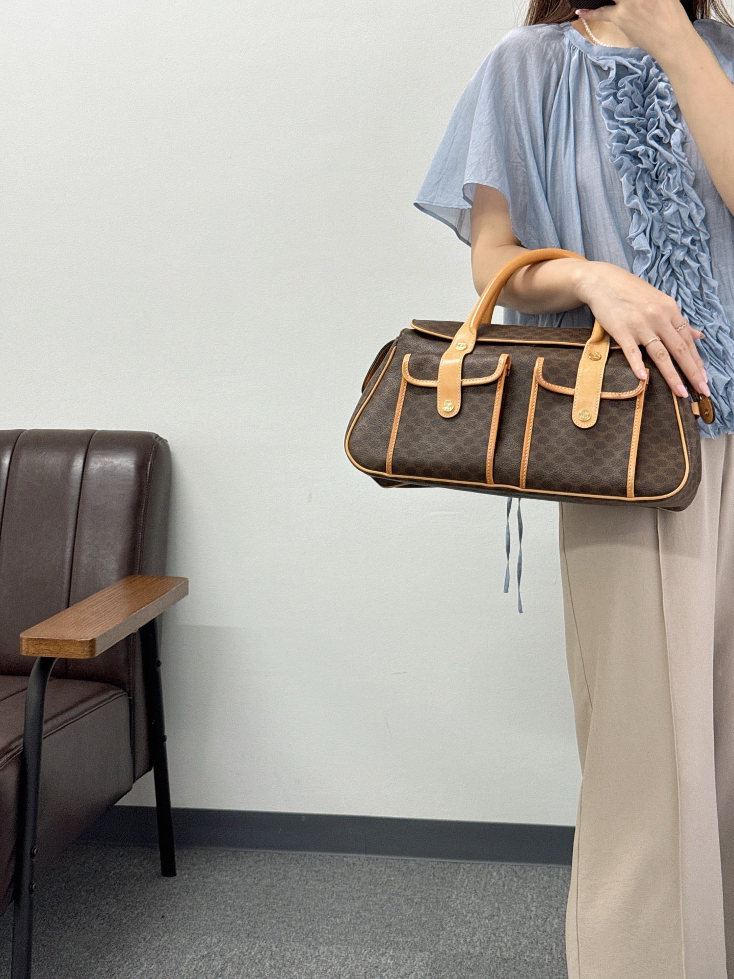 Celine Vintage Macadam Handbag