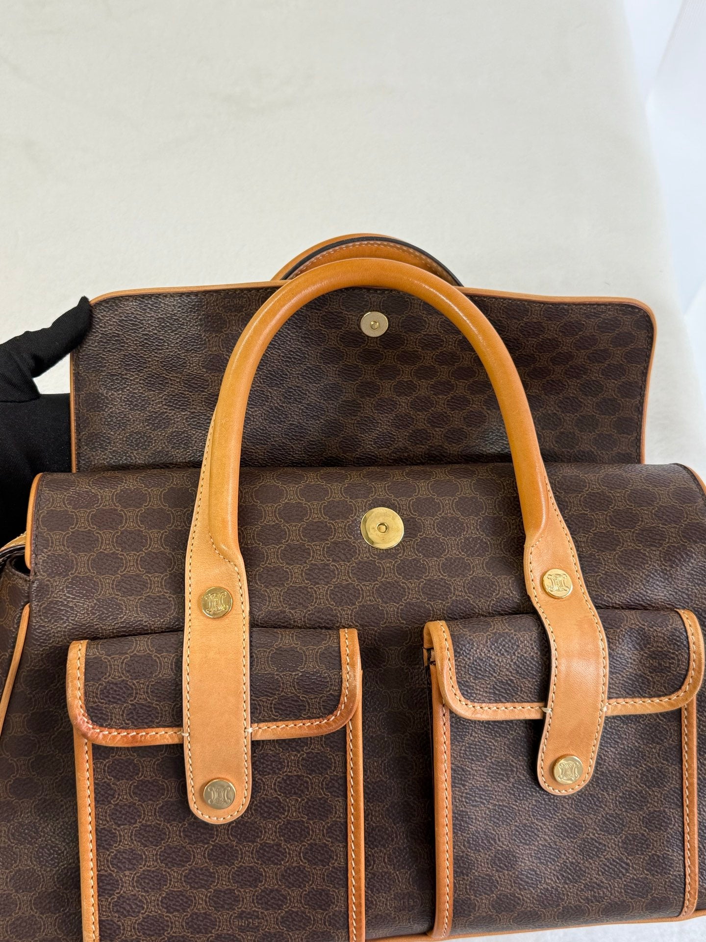 Celine Vintage Macadam Handbag