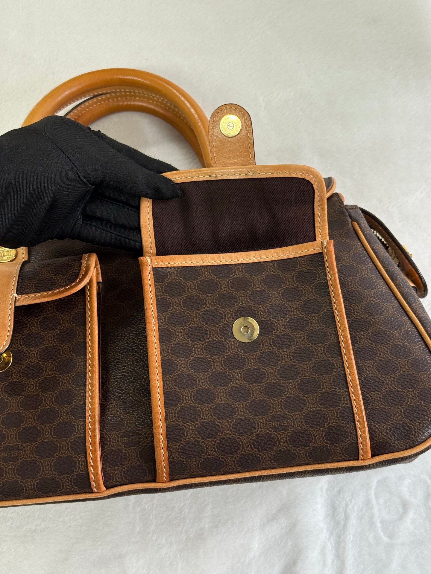 Celine Vintage Macadam Handbag