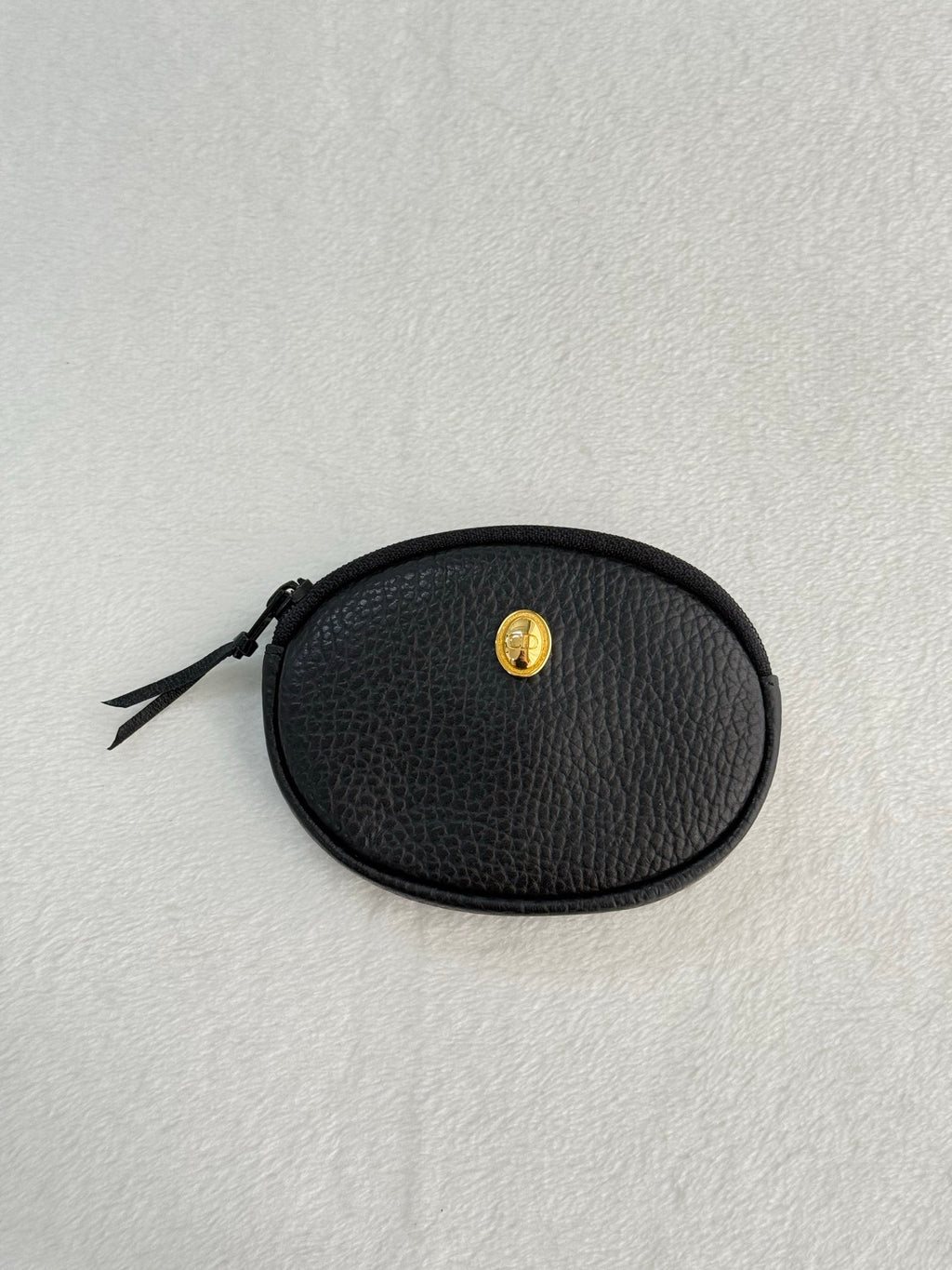 CHRISTIAN DIOR Oval Leather Coin Purse