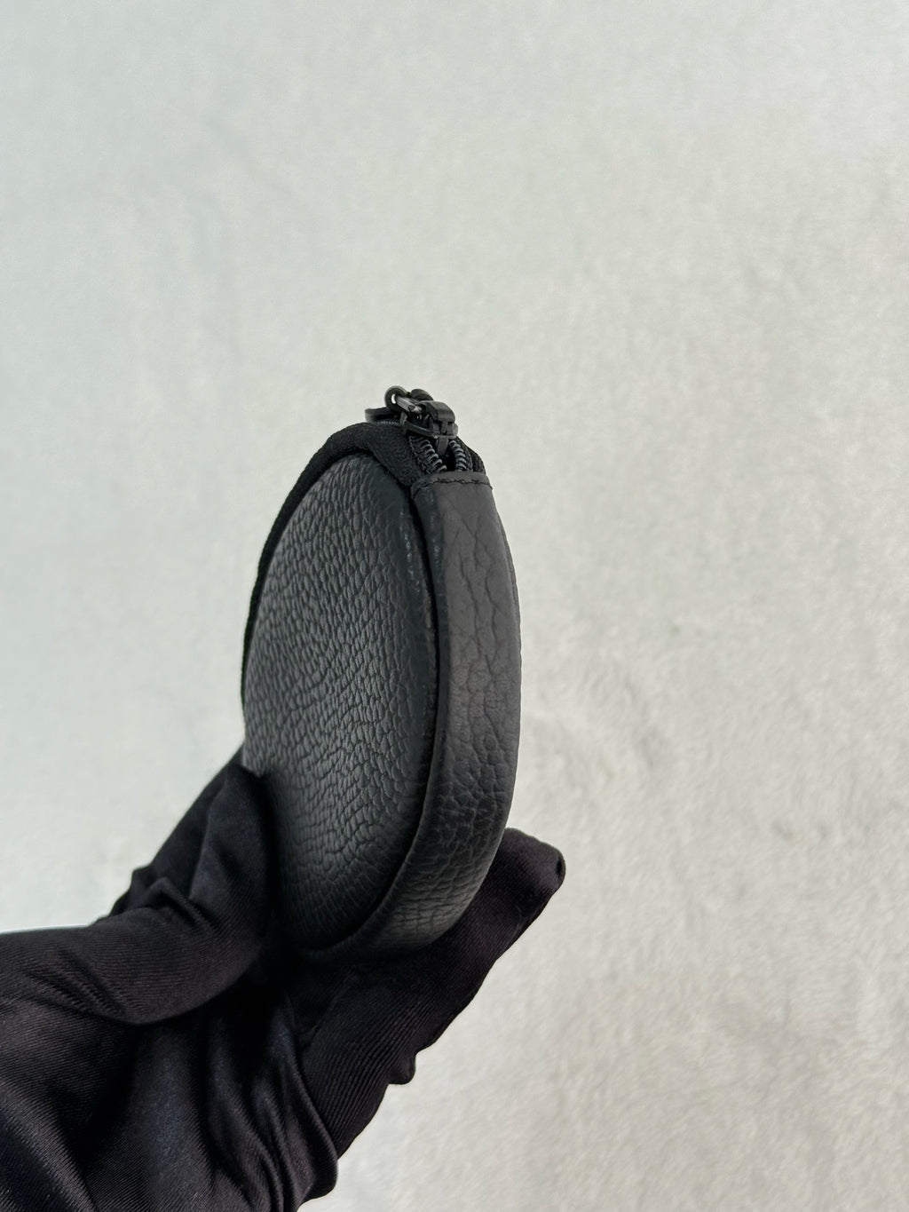 CHRISTIAN DIOR Oval Leather Coin Purse