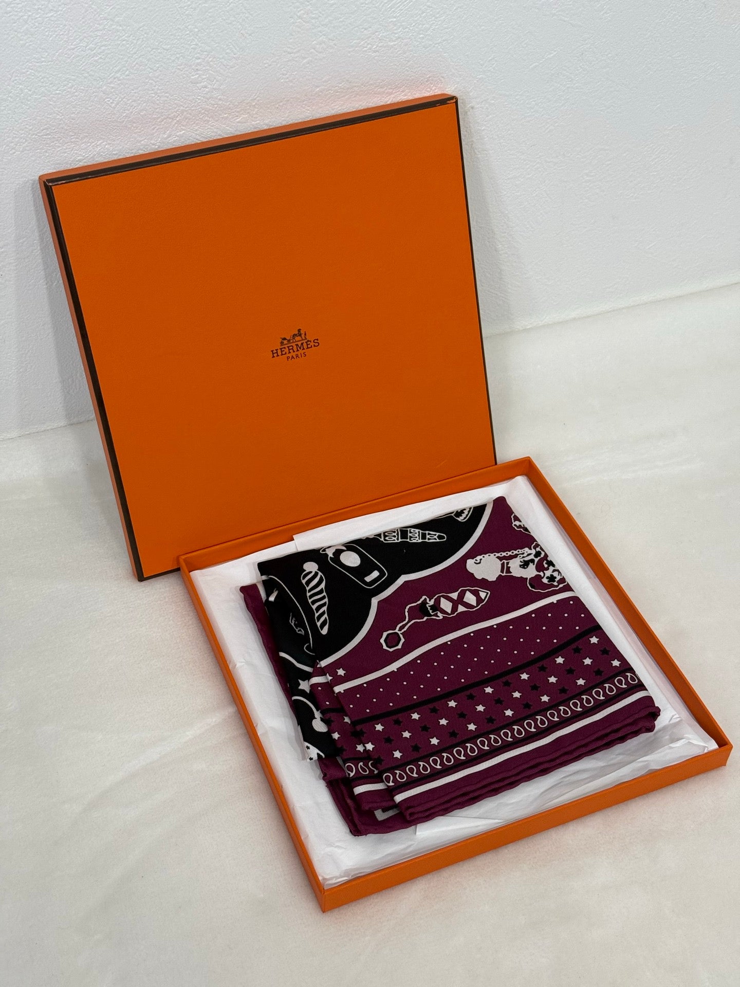 HERMES Bandana Silk Scarf