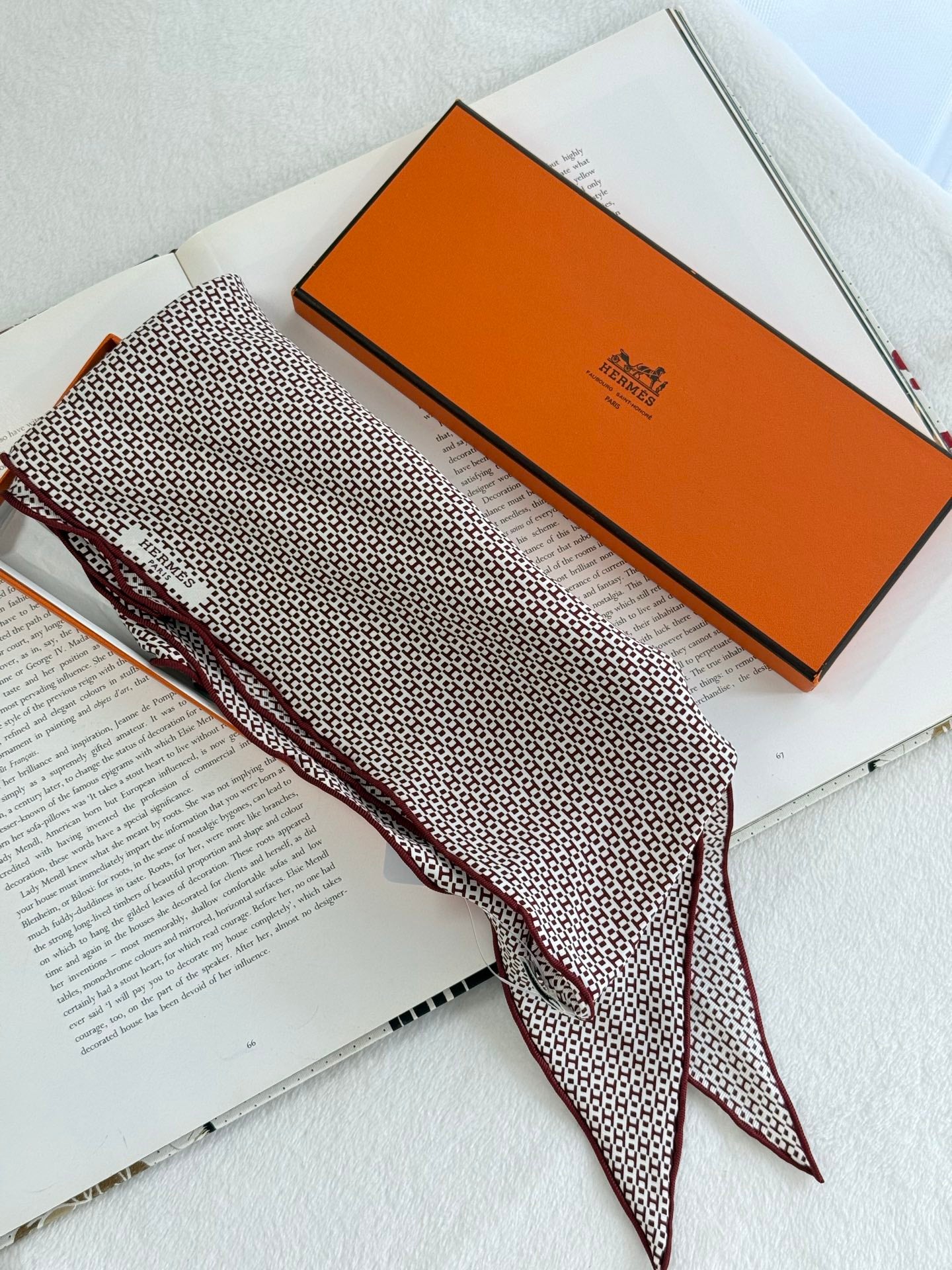 HERMES Silk Scarf