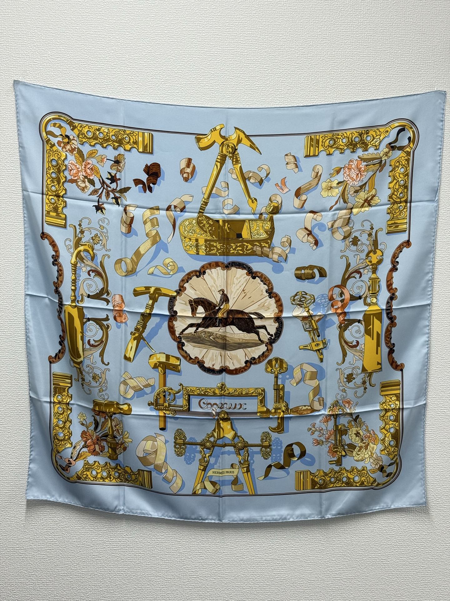 HERMES Silk Scarf  90cm