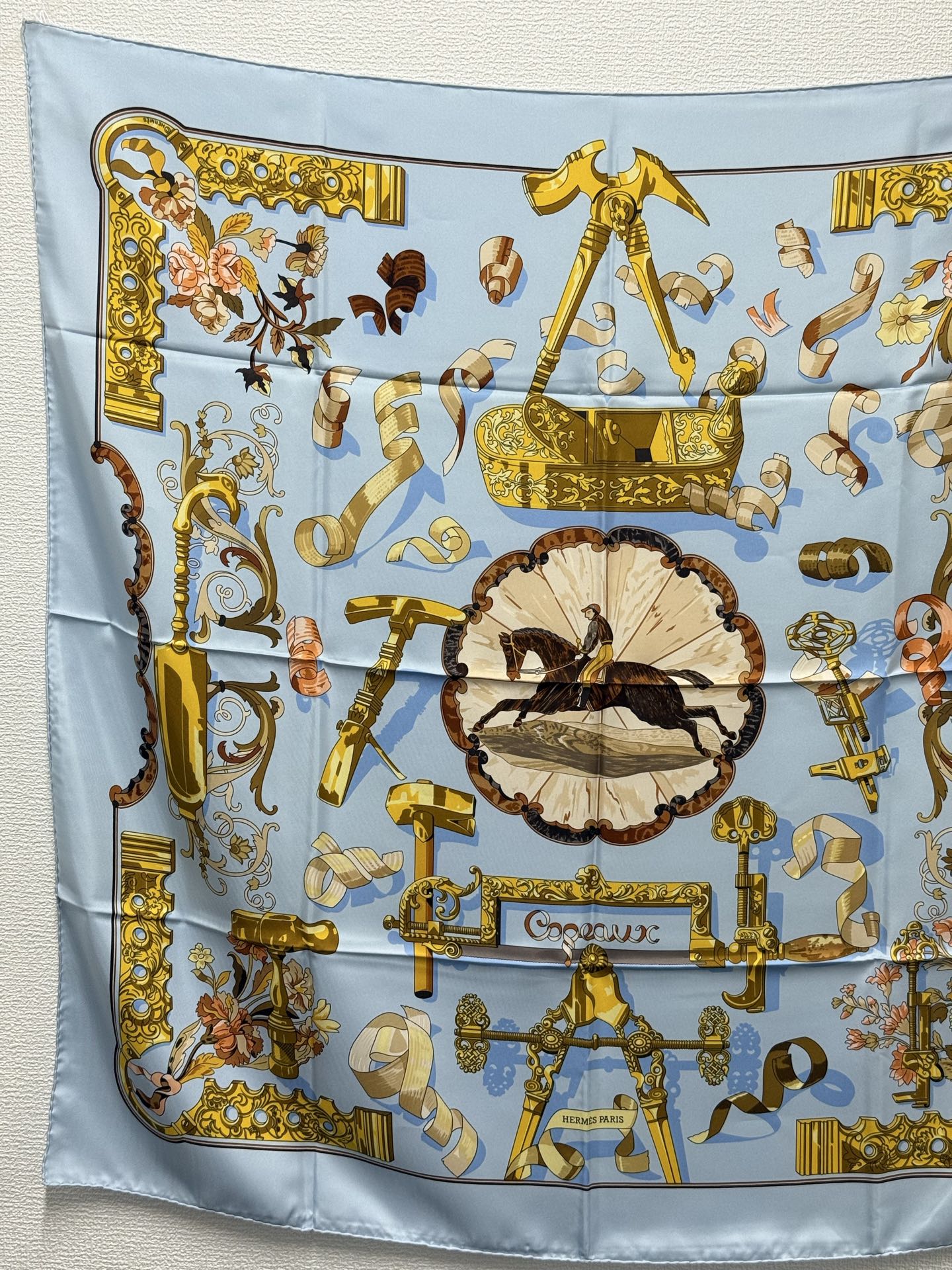 HERMES Silk Scarf  90cm