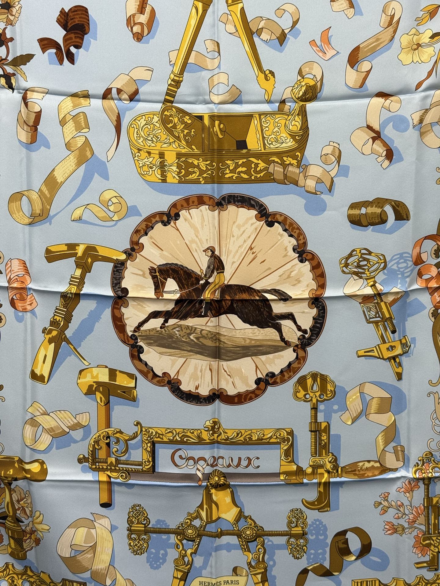 HERMES Silk Scarf  90cm