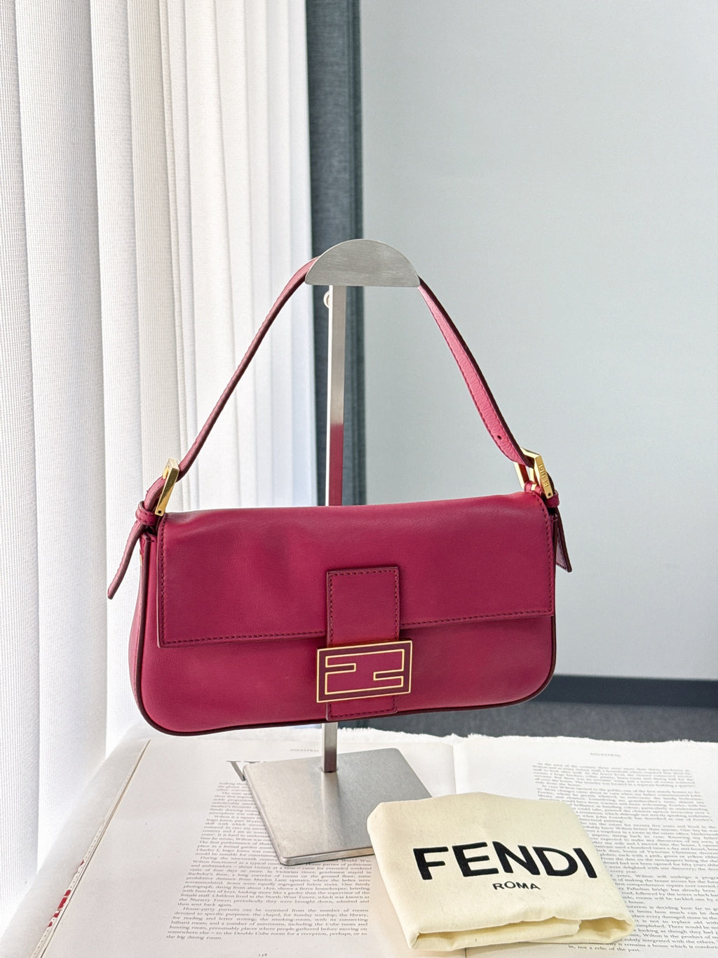 FENDI Micro Baguette Rosa