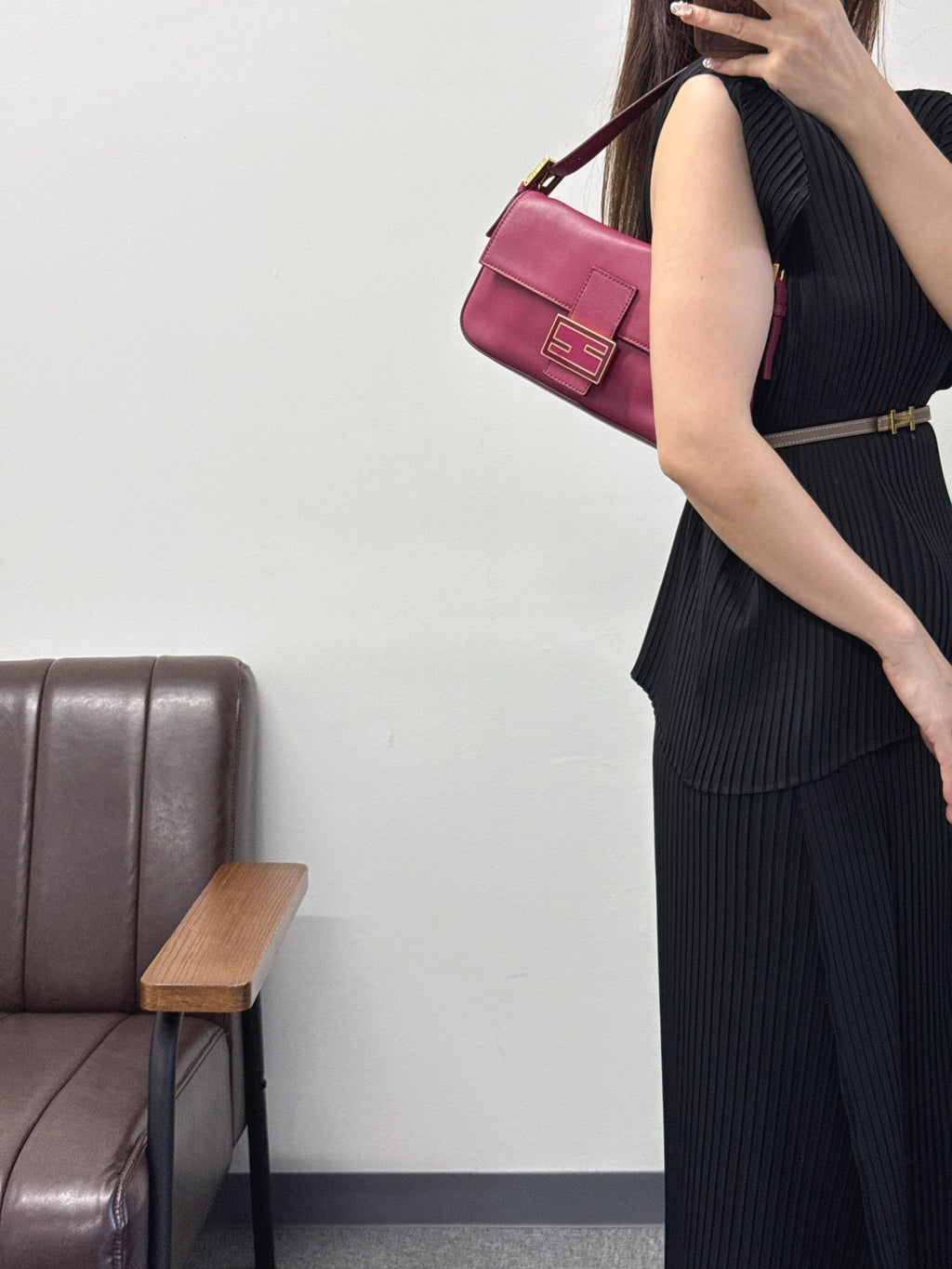 FENDI Micro Baguette Rosa