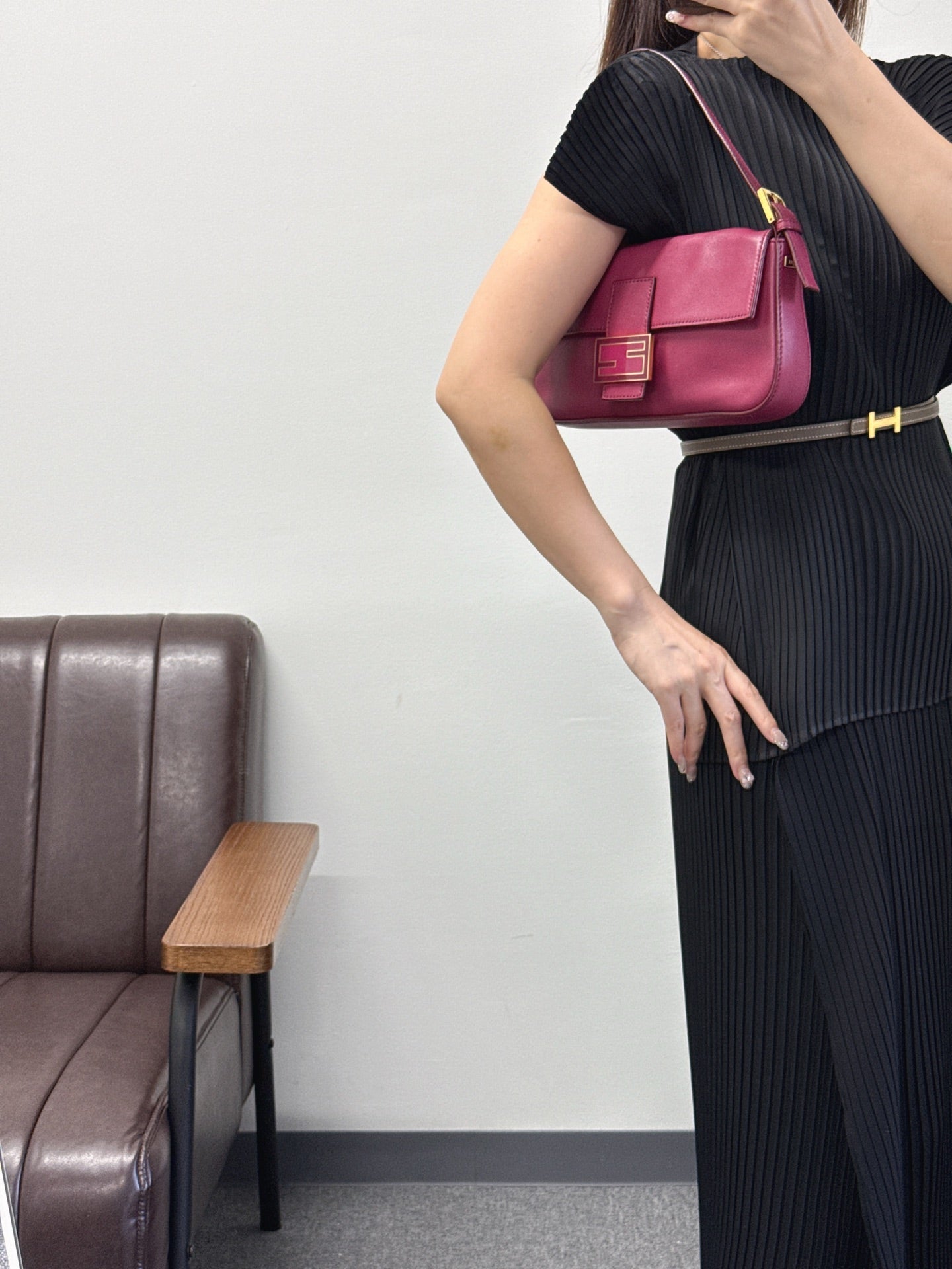 FENDI Micro Baguette Rosa