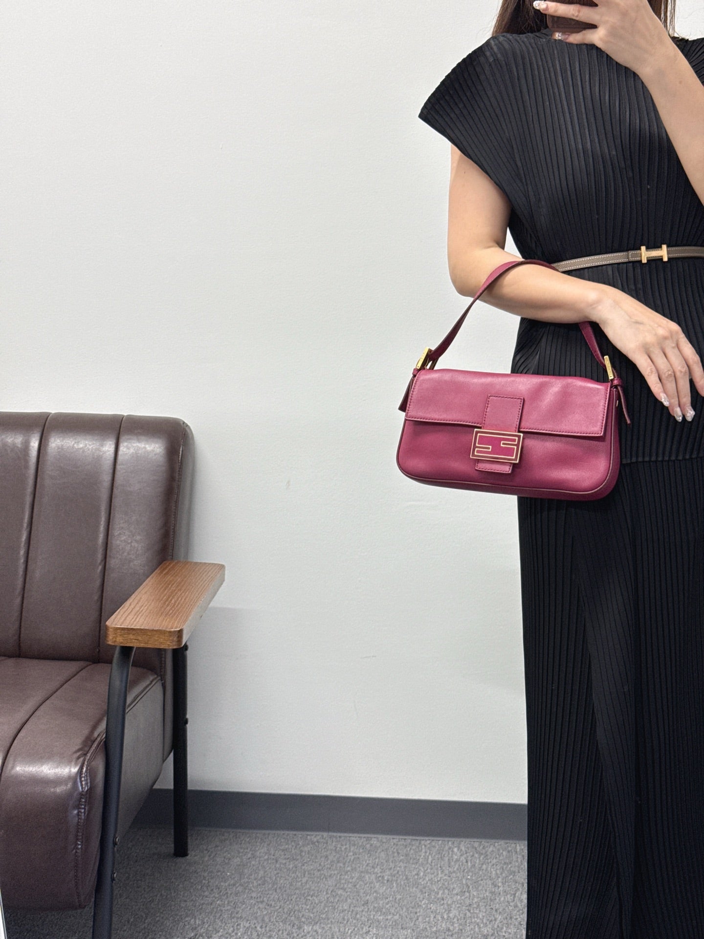 FENDI Micro Baguette Rosa