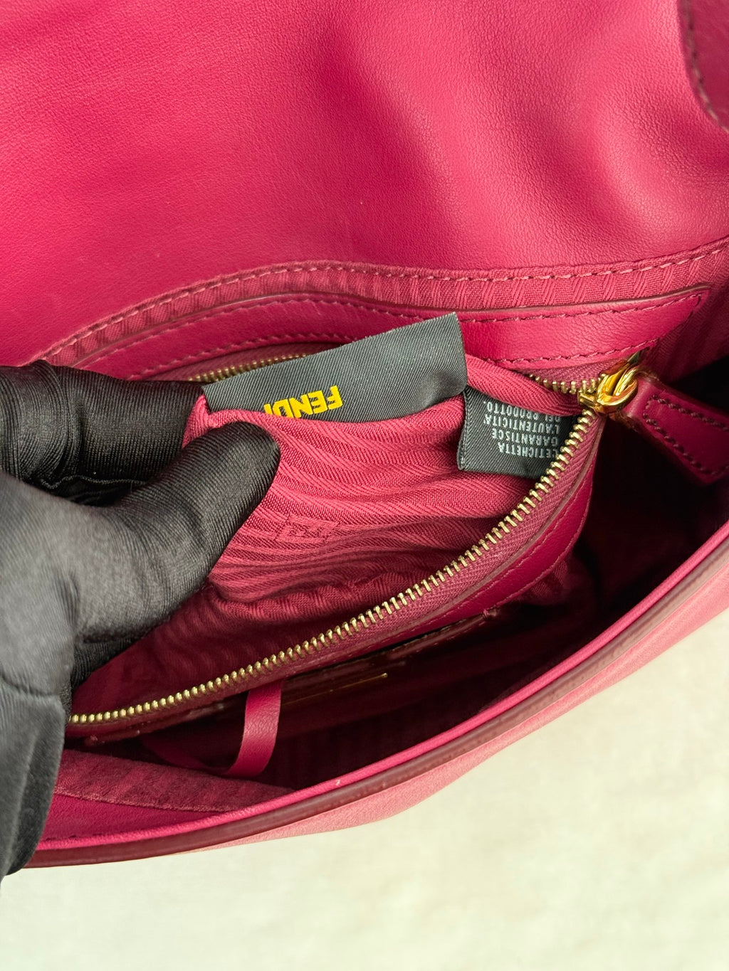 FENDI Micro Baguette Rosa