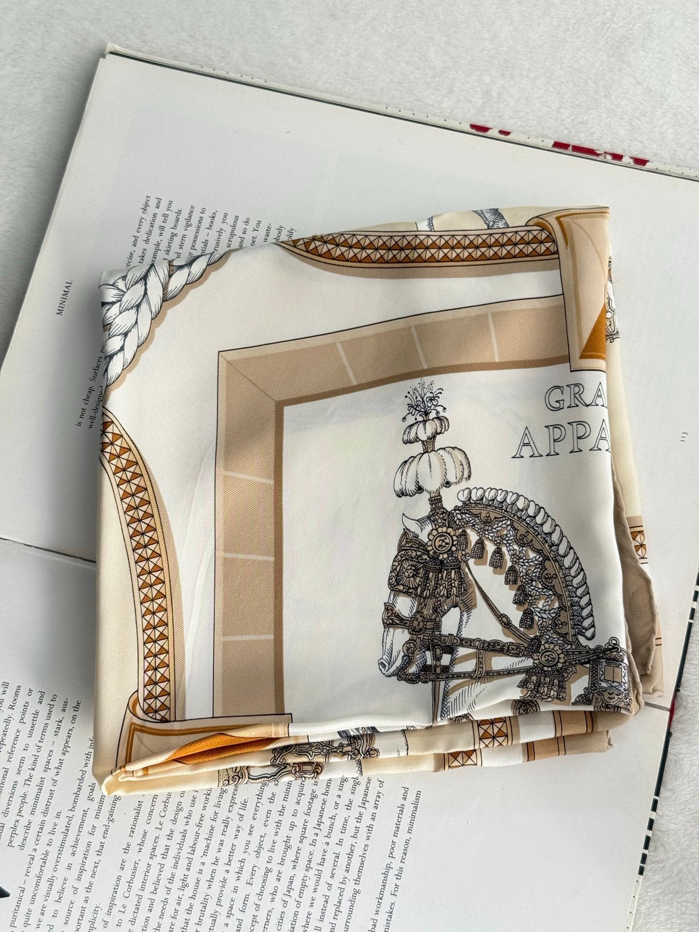 HERMES Silk Scarf  90cm