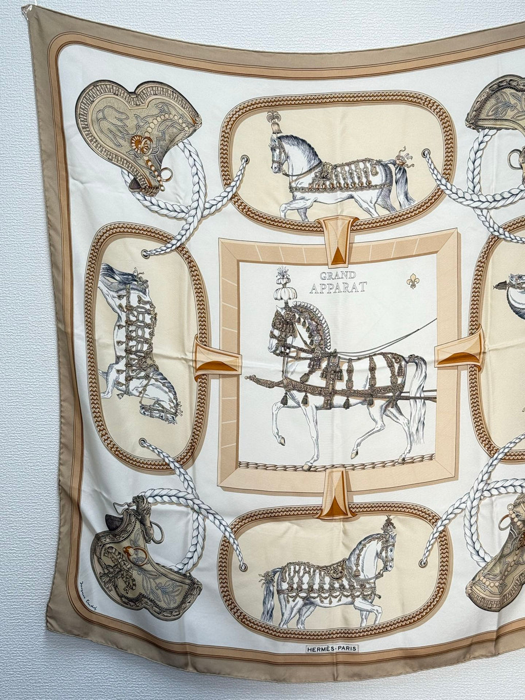 HERMES Silk Scarf  90cm