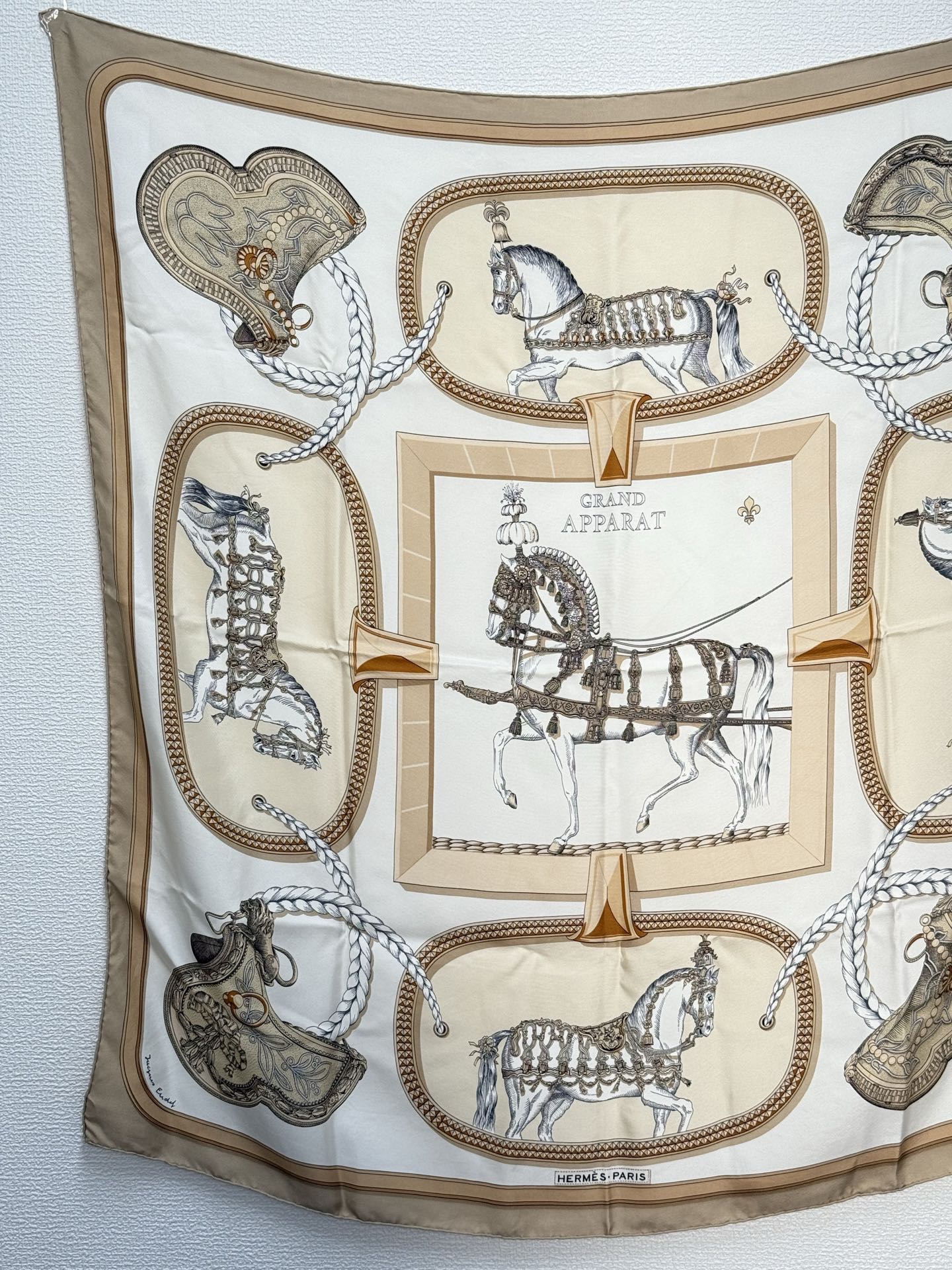 HERMES Silk Scarf  90cm