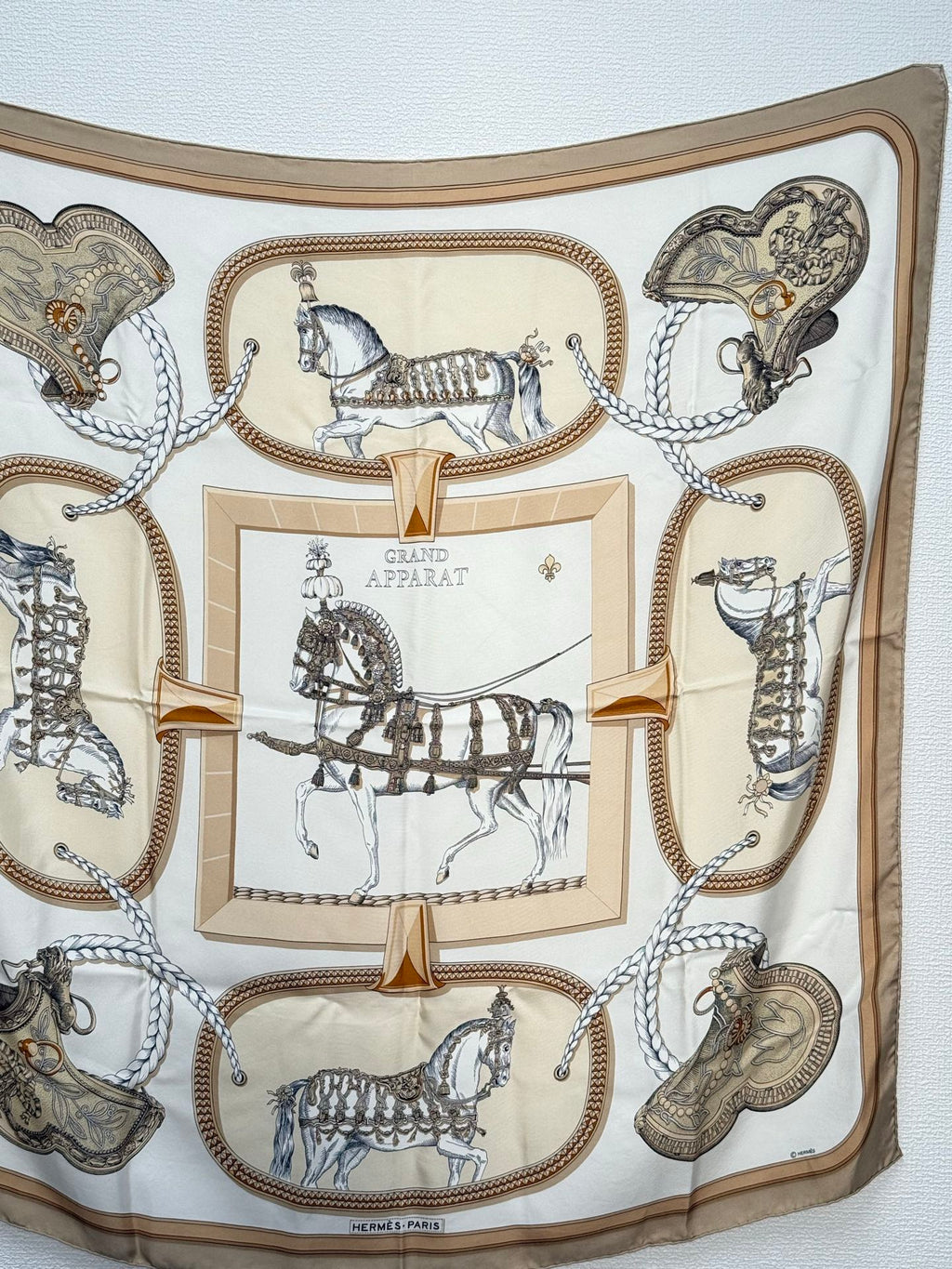HERMES Silk Scarf  90cm