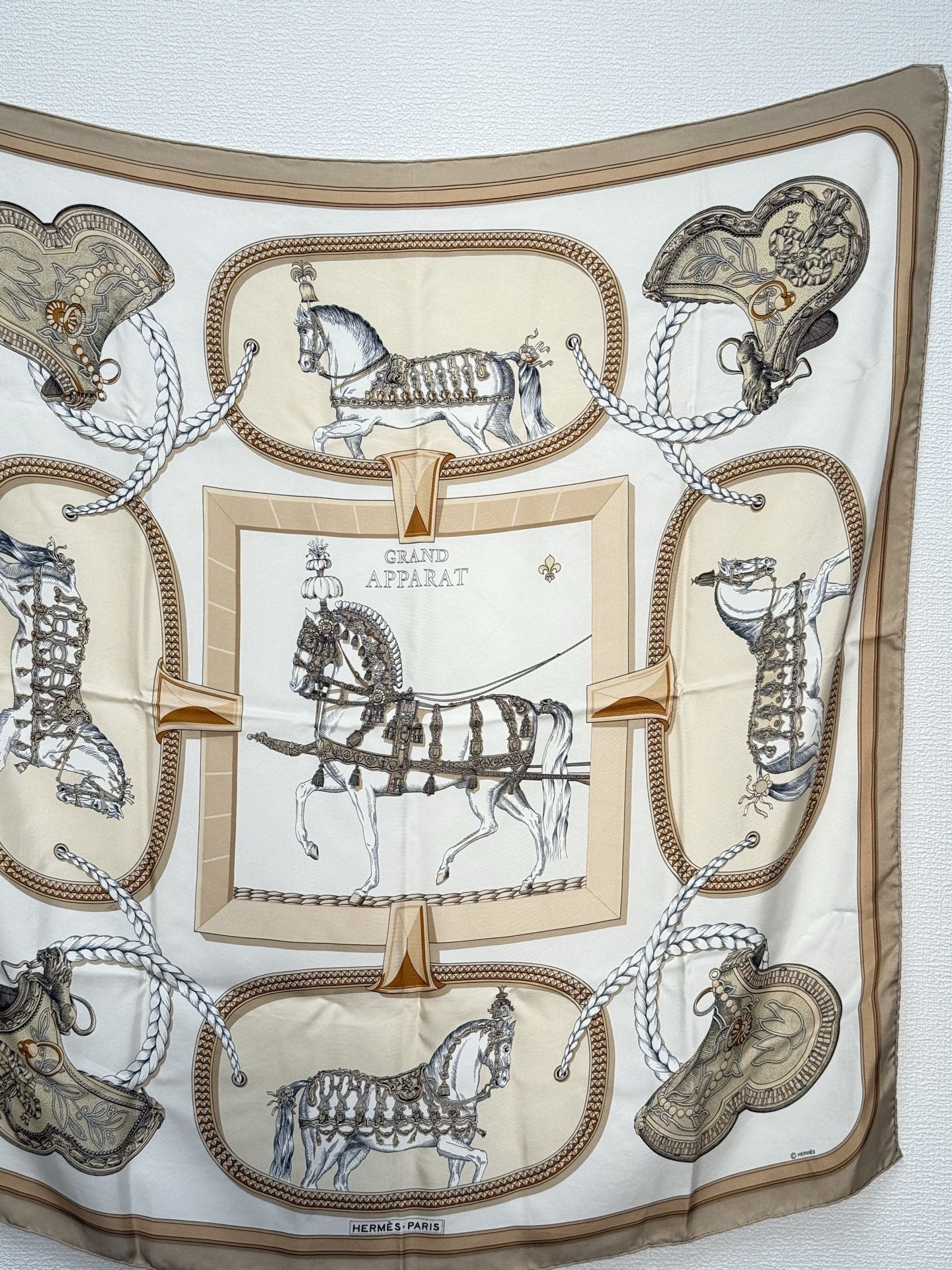 HERMES Silk Scarf  90cm