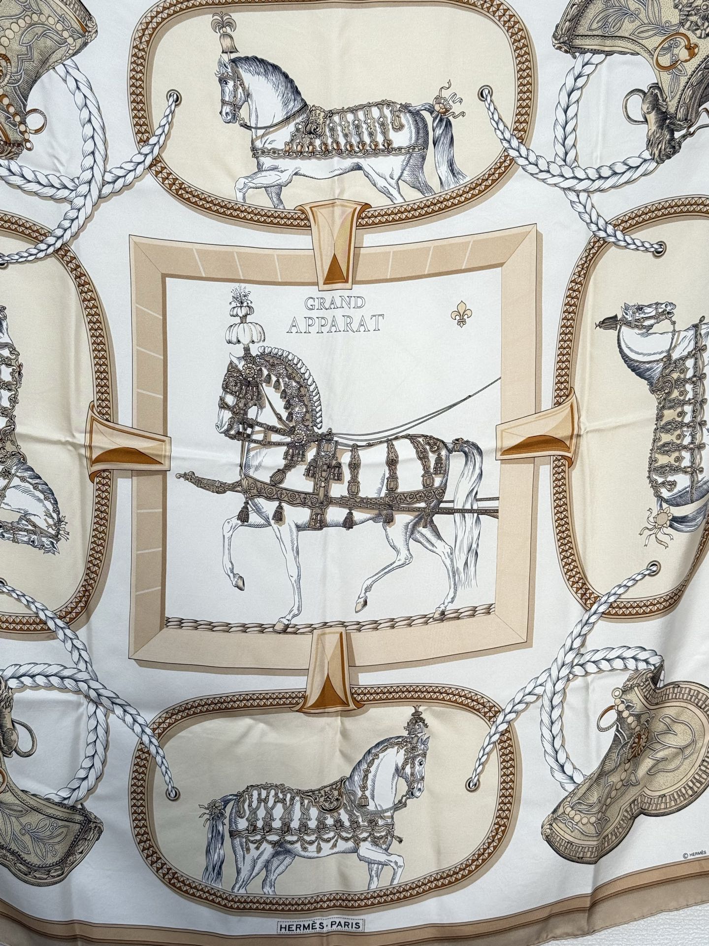 HERMES Silk Scarf  90cm