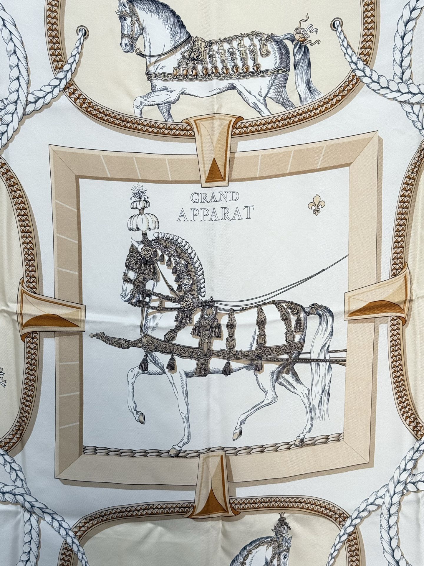 HERMES Silk Scarf  90cm