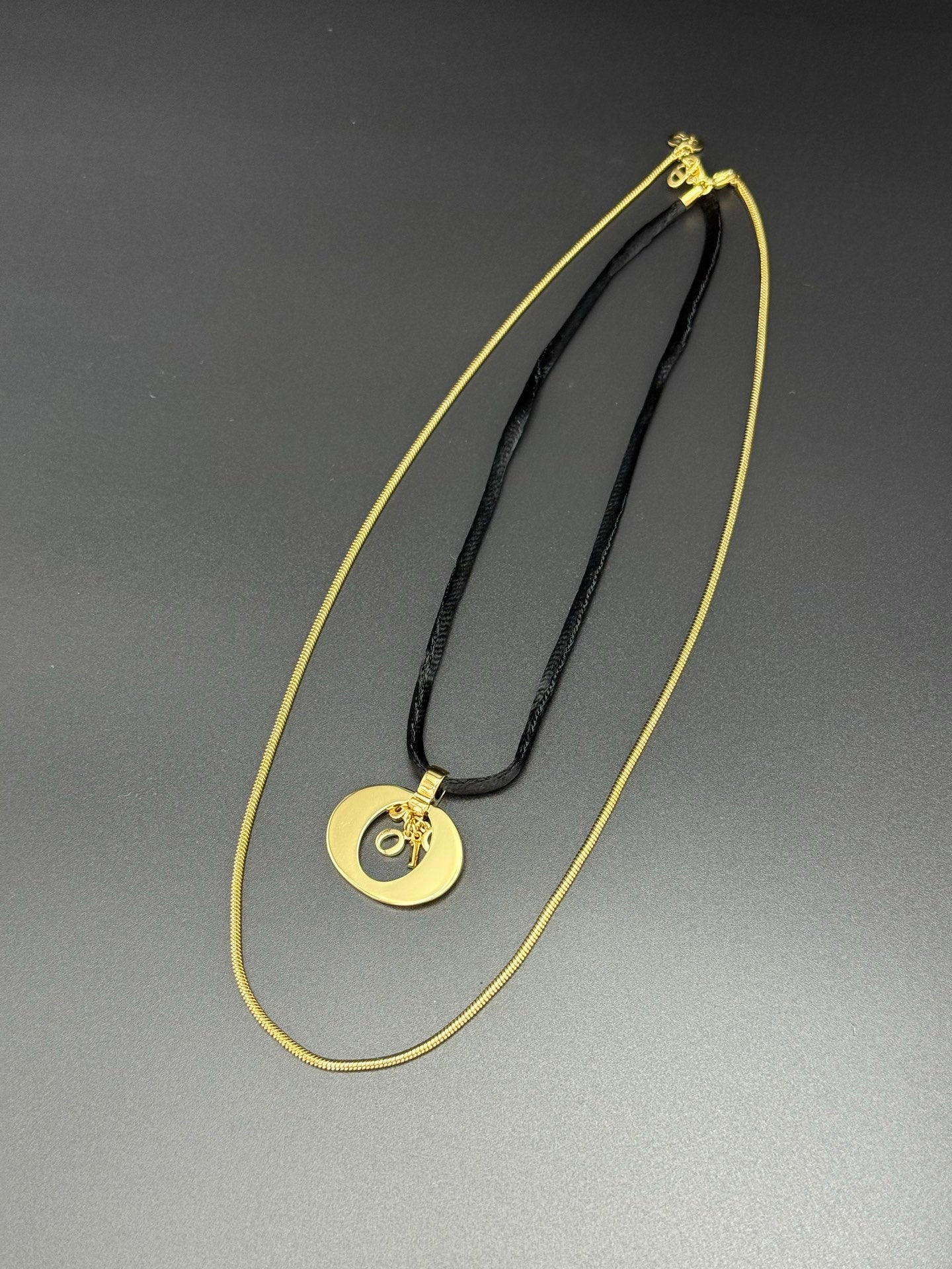 CHRISTIAN DIOR Double-Layer Necklace