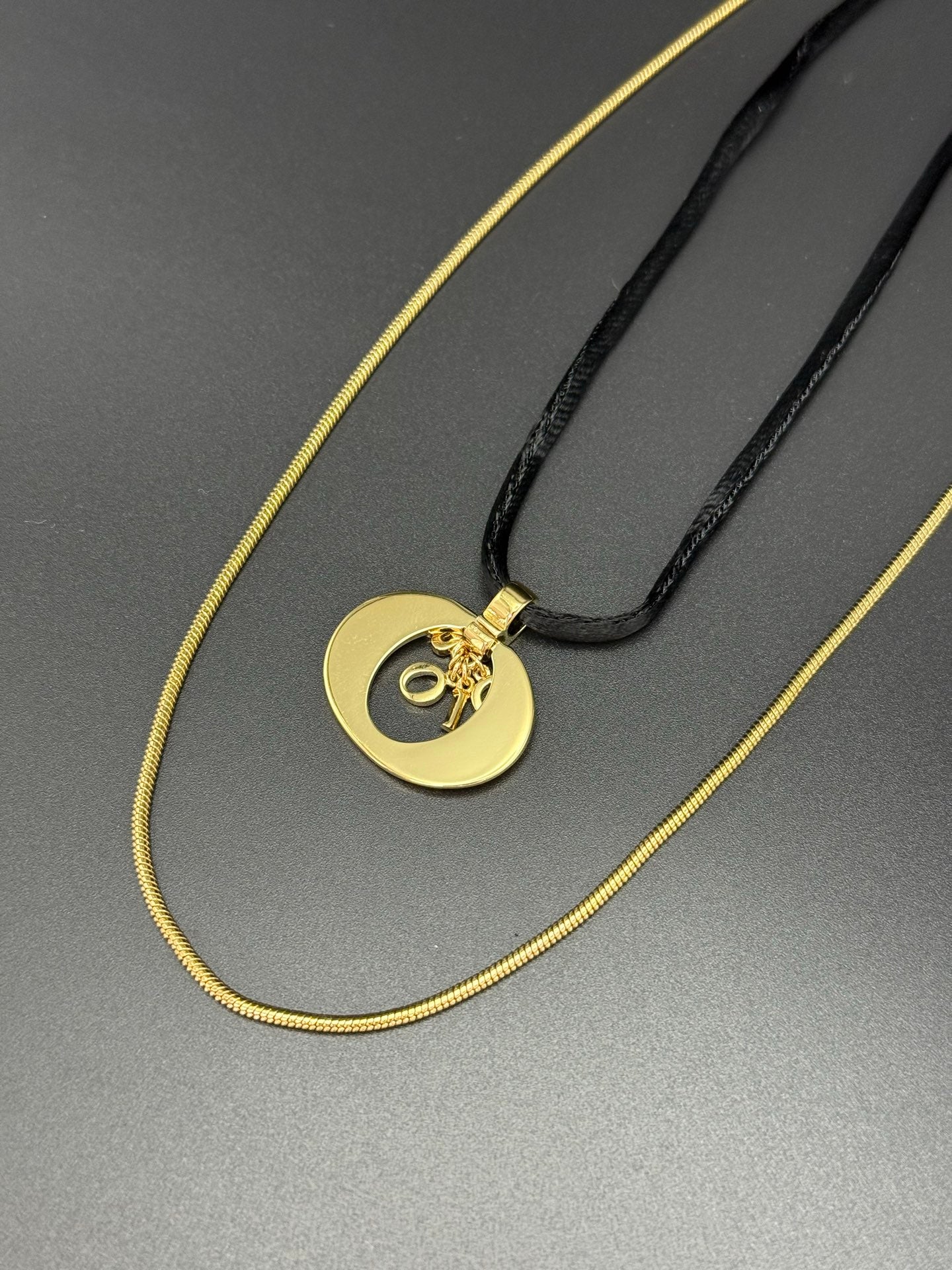 CHRISTIAN DIOR Double-Layer Necklace