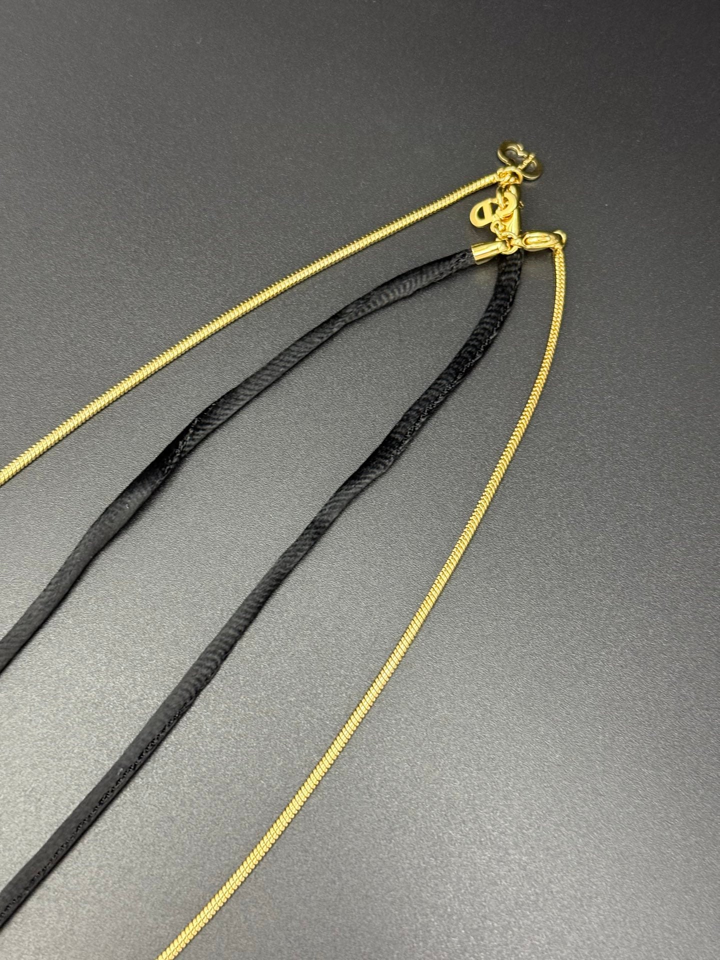 CHRISTIAN DIOR Double-Layer Necklace