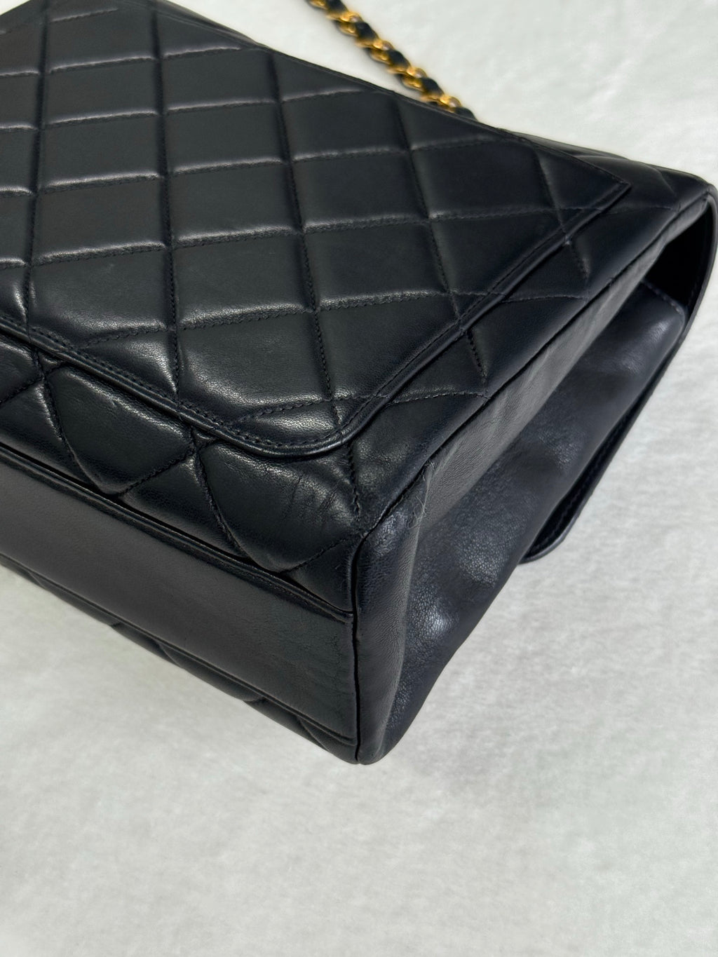 CHANEL Lambskin Straight Flap Bag 1997