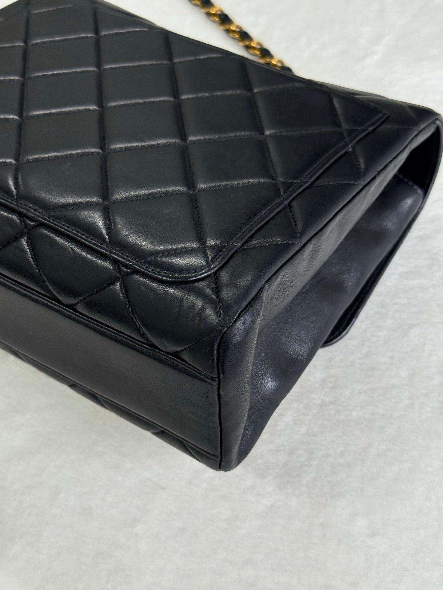 CHANEL Lambskin Straight Flap Bag 1997