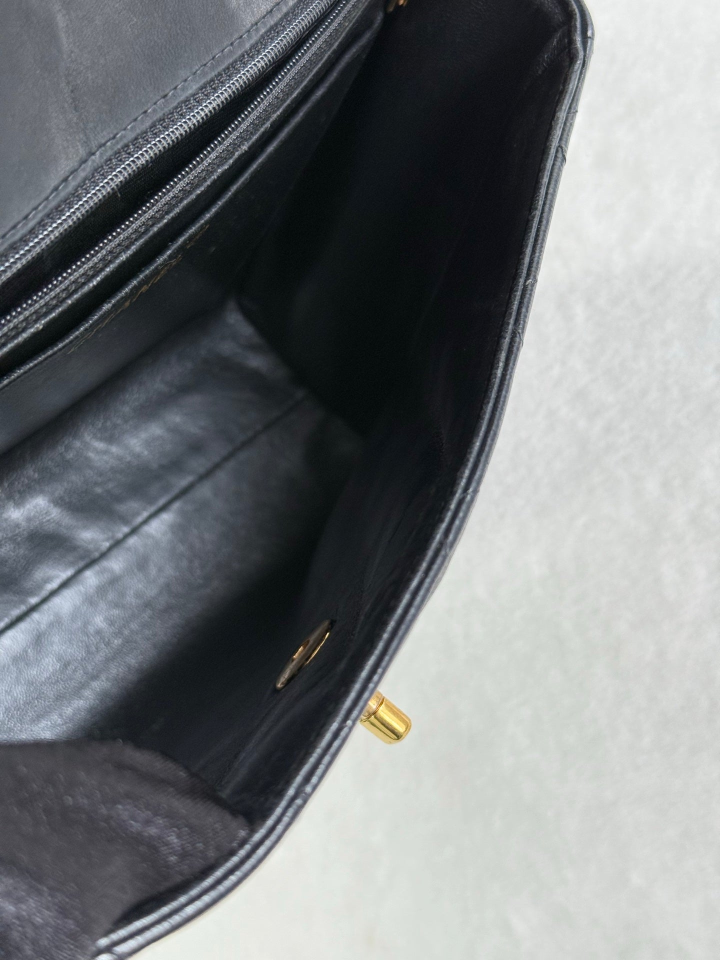 CHANEL Lambskin Straight Flap Bag 1997