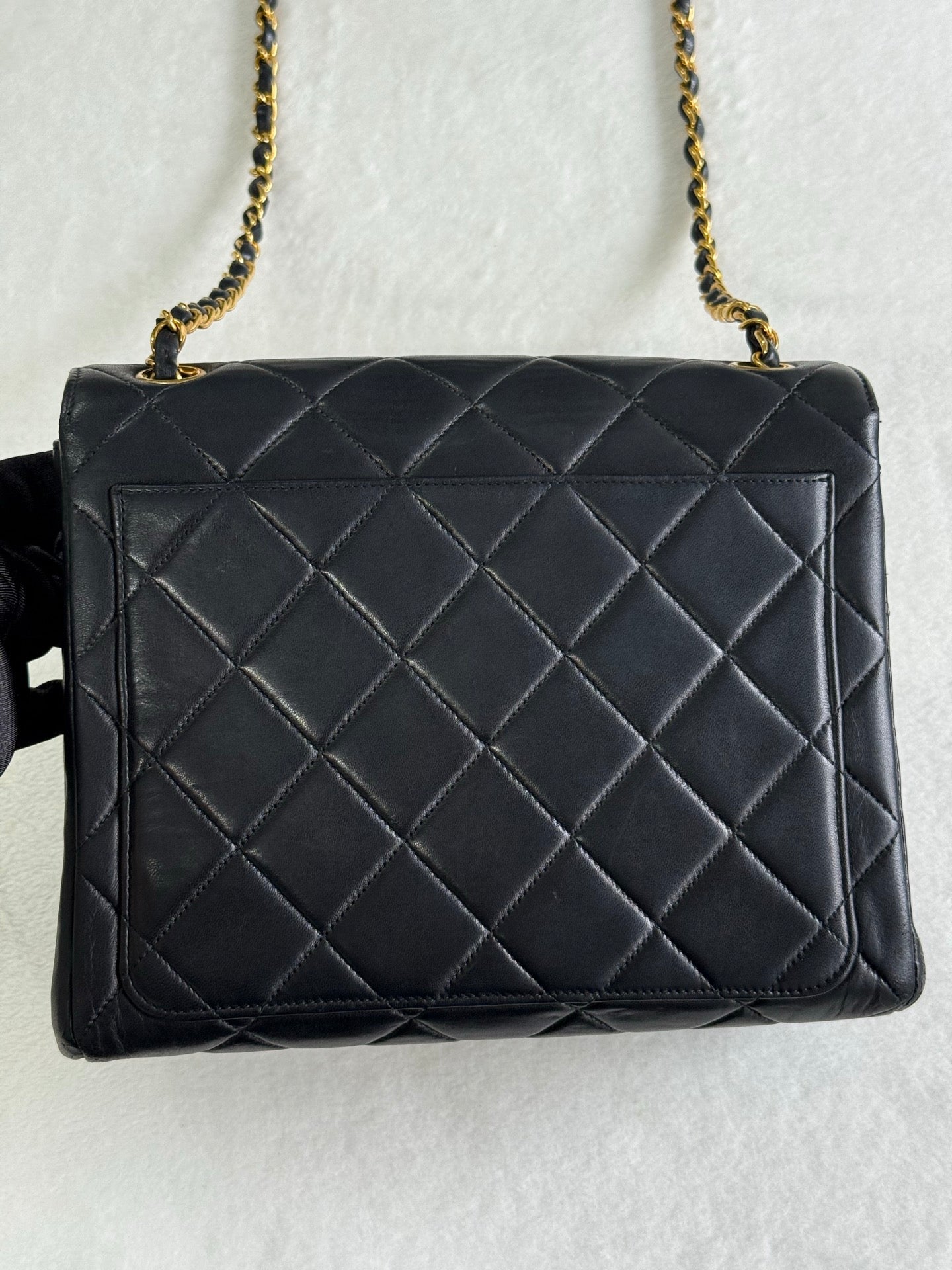 CHANEL Lambskin Straight Flap Bag 1997