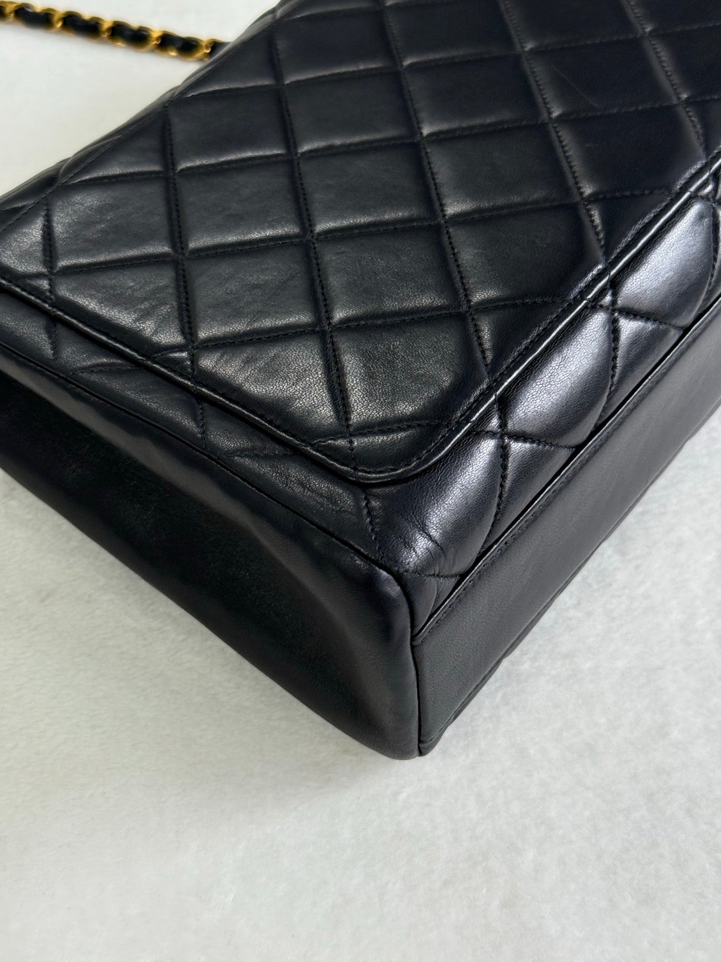 CHANEL Lambskin Straight Flap Bag 1997