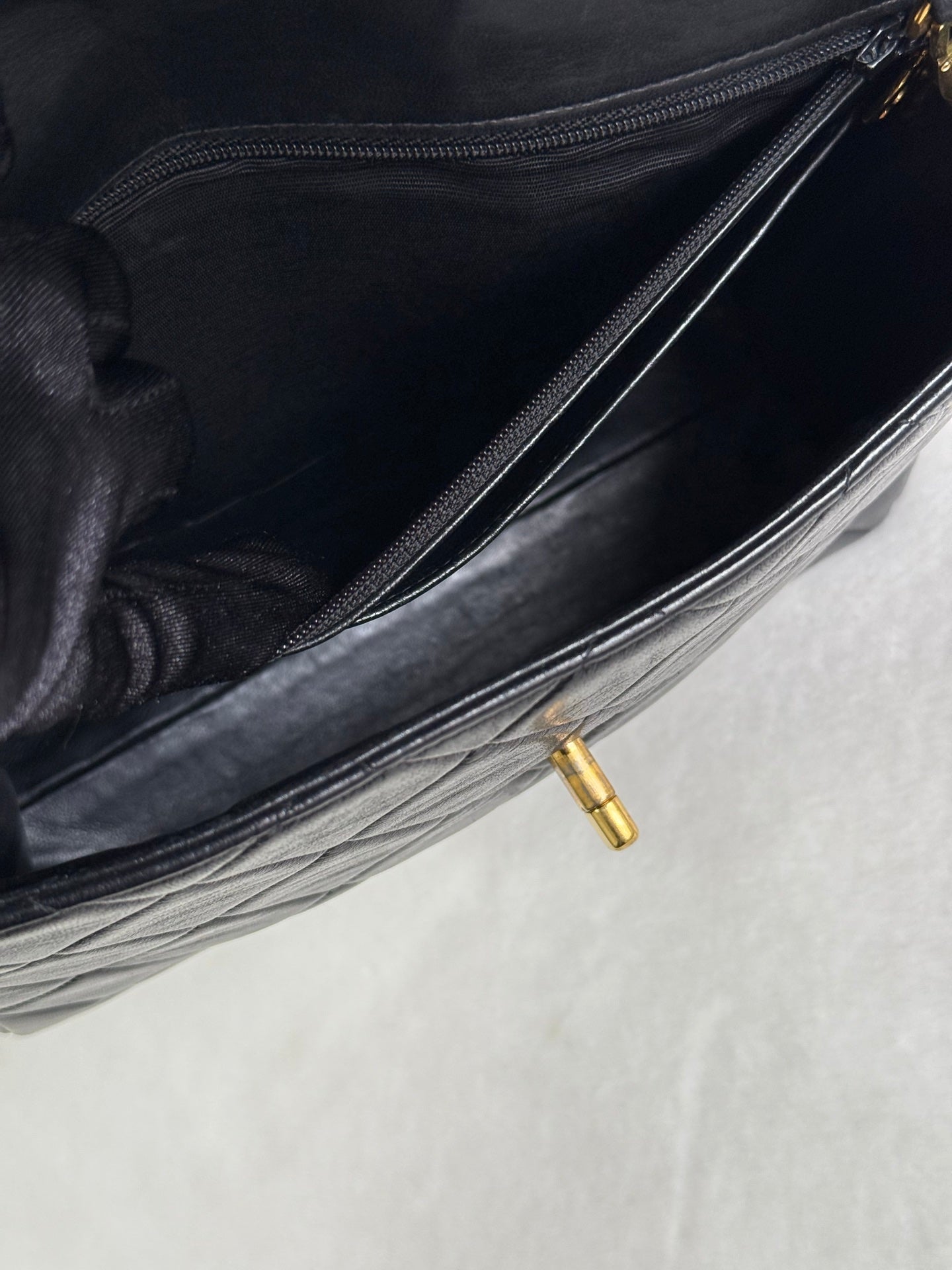 CHANEL Lambskin Straight Flap Bag 1997