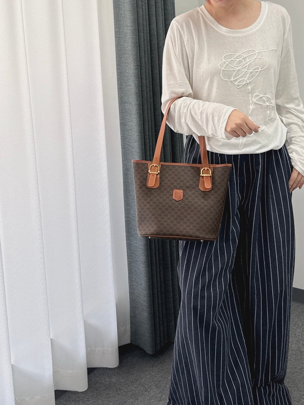 CELINE Macadam Tote Bag