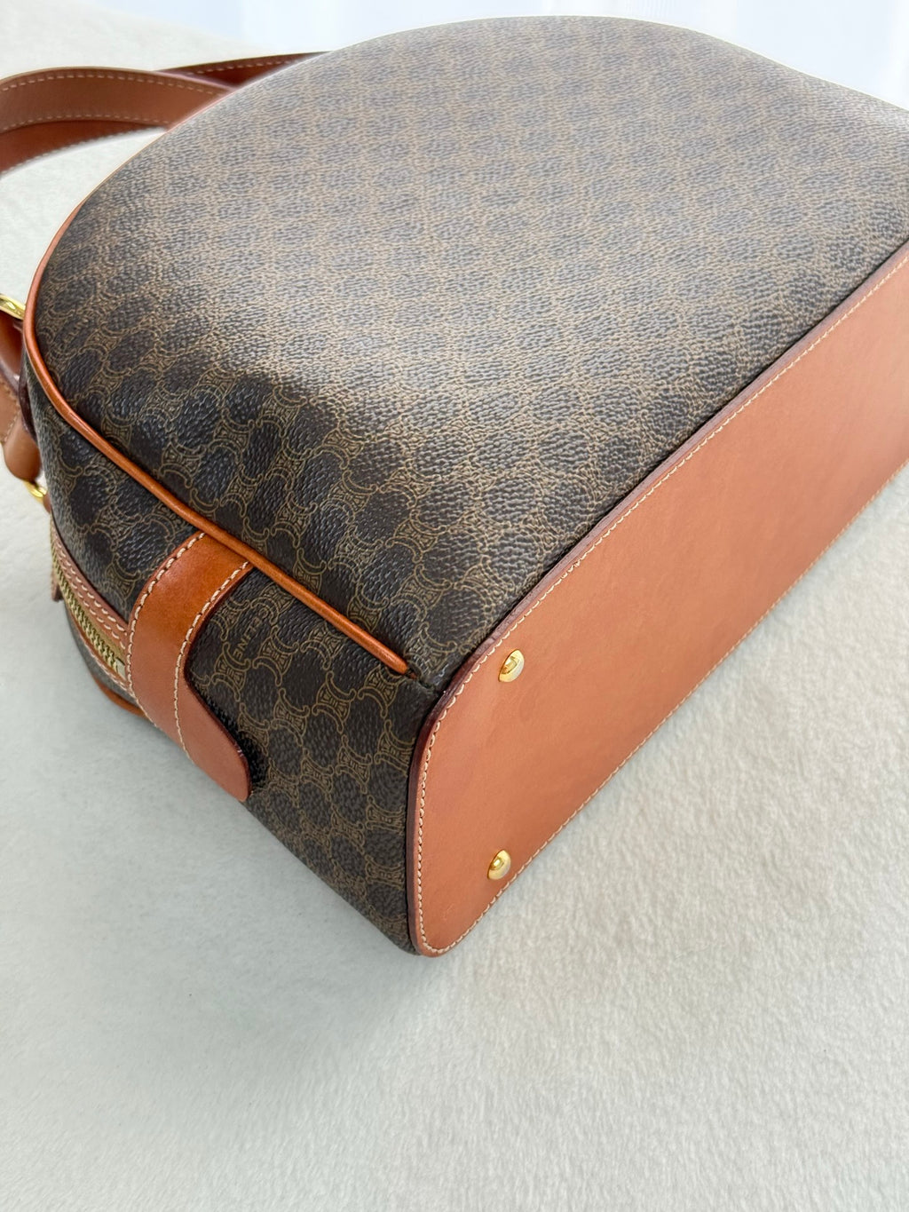 CELINE Macadam Halfmoon Shoulder bag