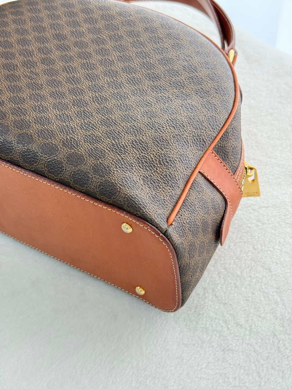 CELINE Macadam Halfmoon Shoulder bag