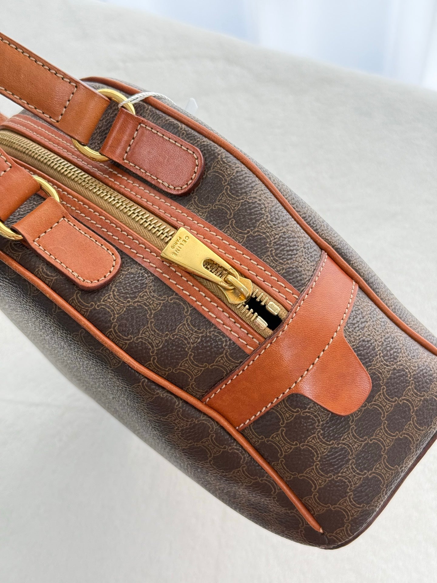 CELINE Macadam Halfmoon Shoulder bag