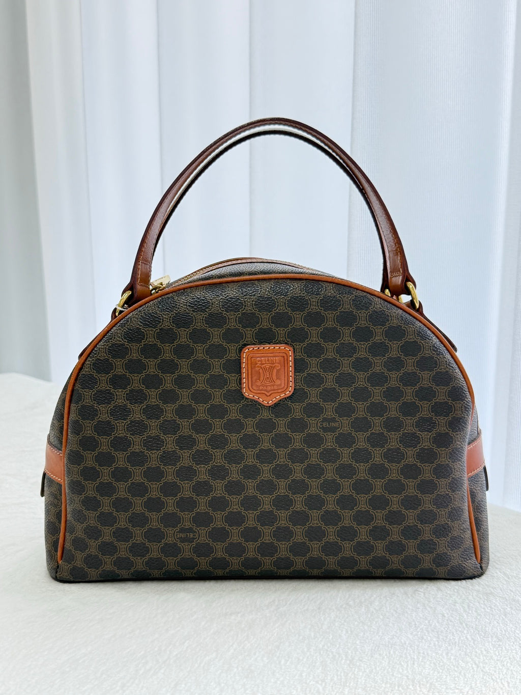 CELINE Macadam Halfmoon Shoulder bag