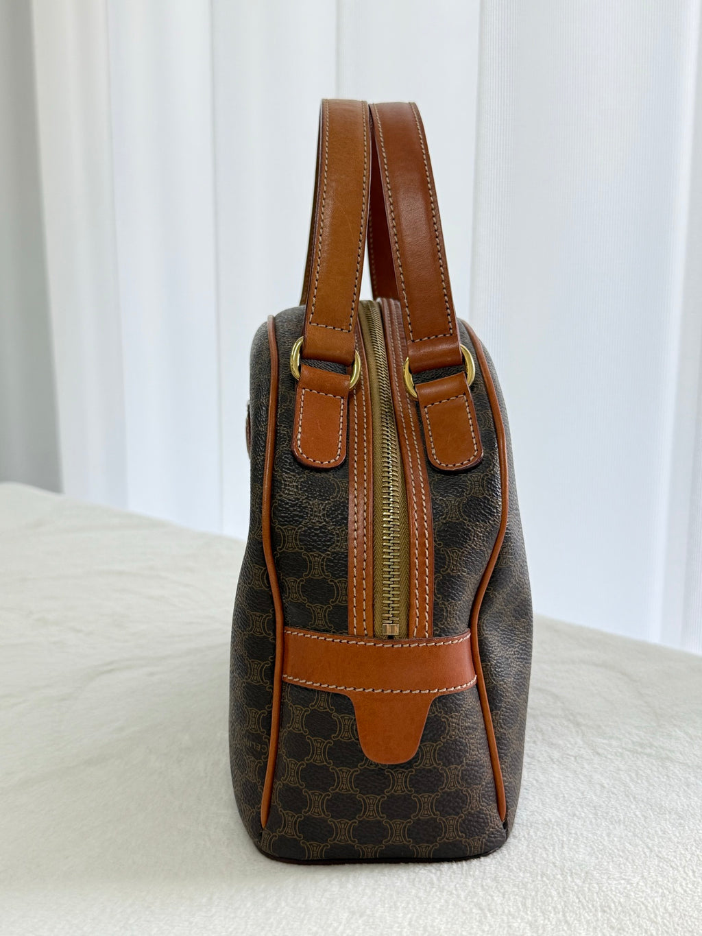 CELINE Macadam Halfmoon Shoulder bag