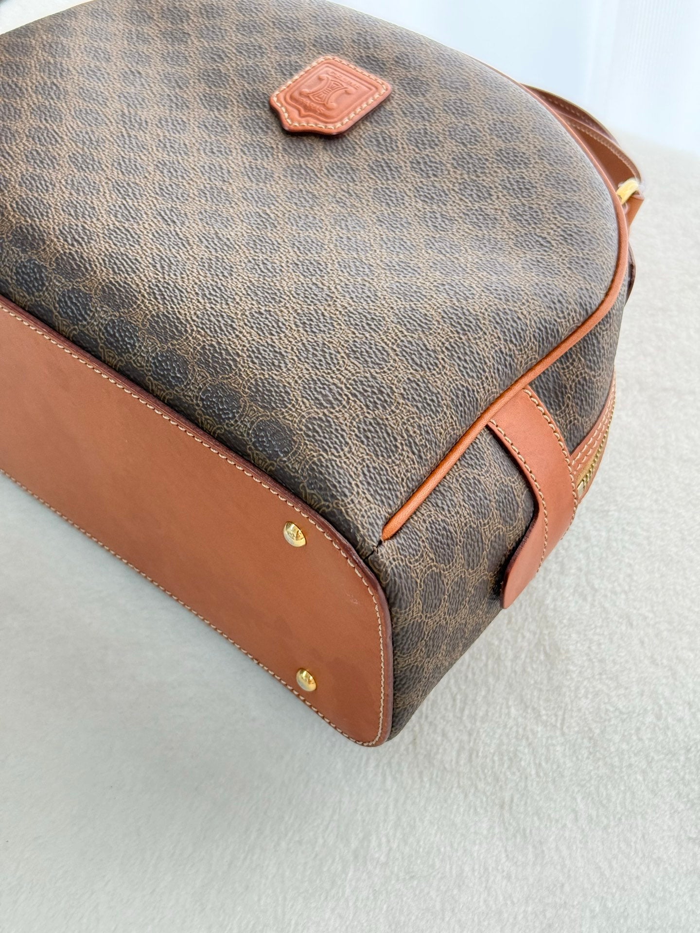 CELINE Macadam Halfmoon Shoulder bag