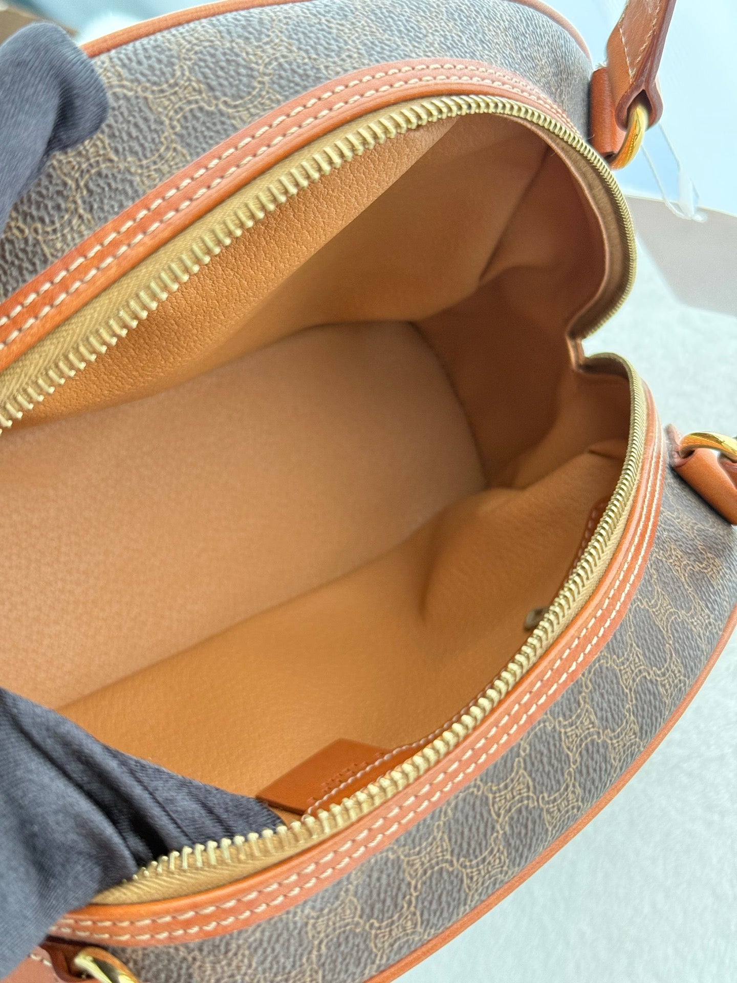CELINE Macadam Halfmoon Shoulder bag