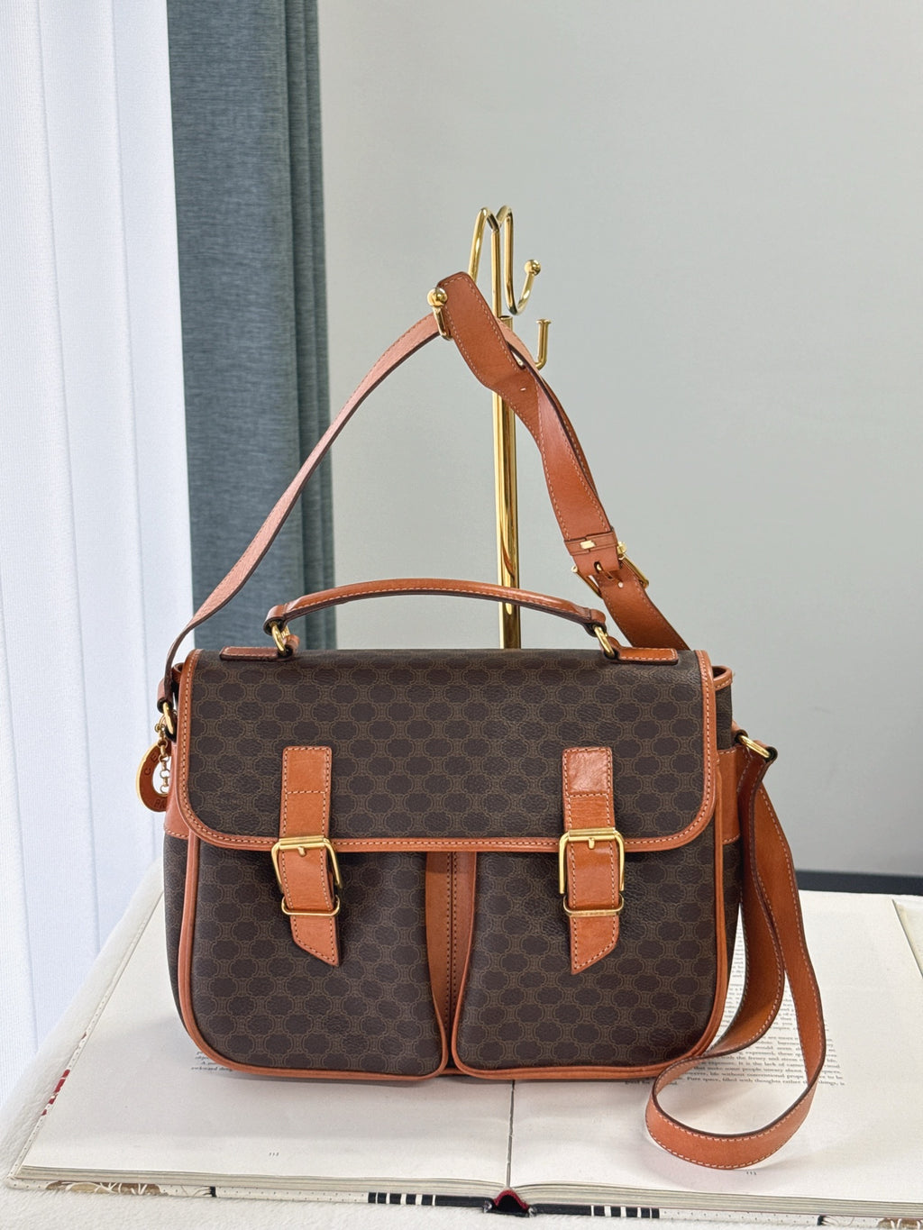 CELINE Macrame Satchel bag