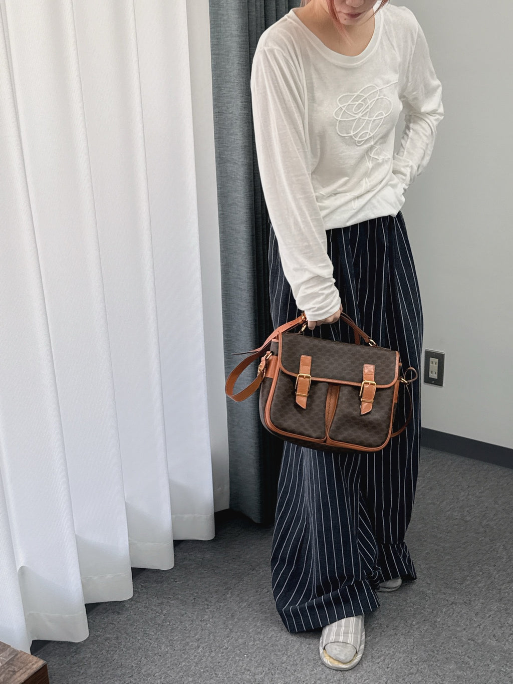 CELINE Macrame Satchel bag