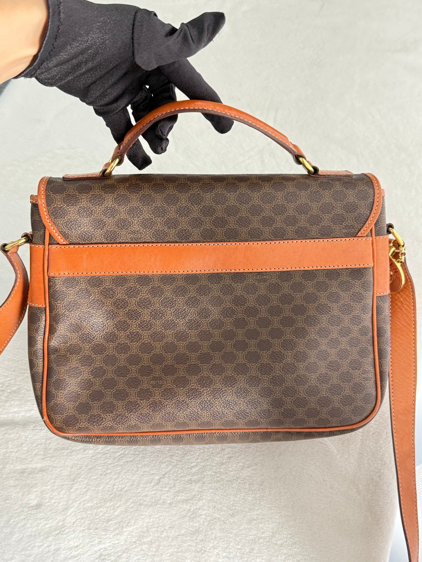 CELINE Macrame Satchel bag
