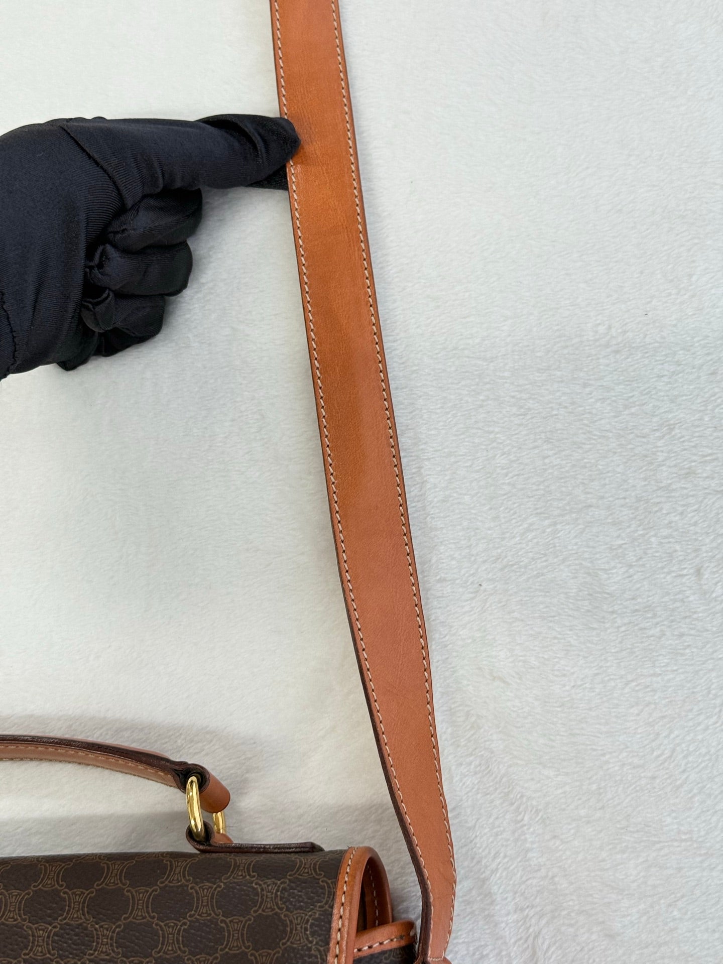 CELINE Macrame Satchel bag