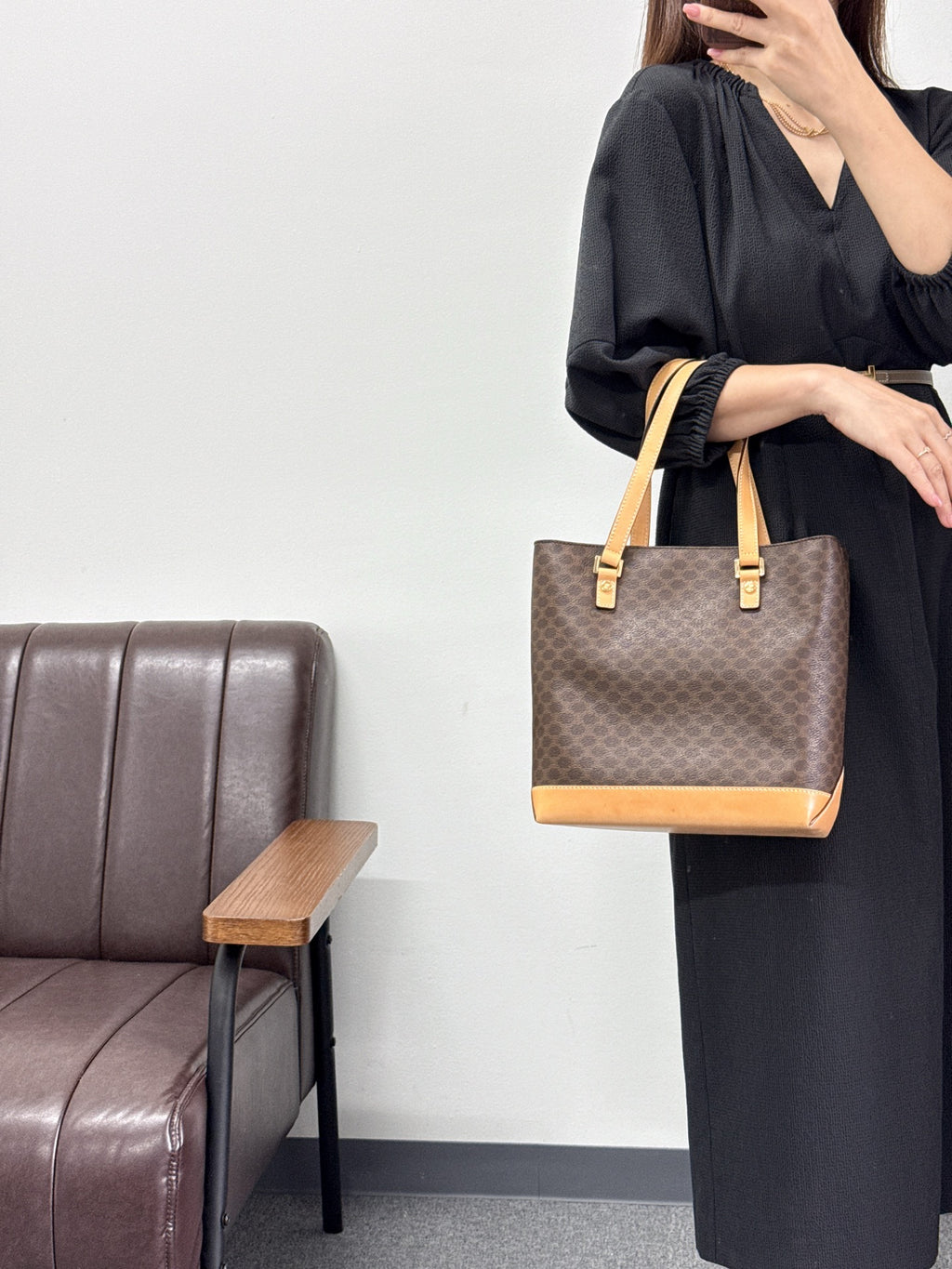 CELINE Macadam Vivian Tote Bag