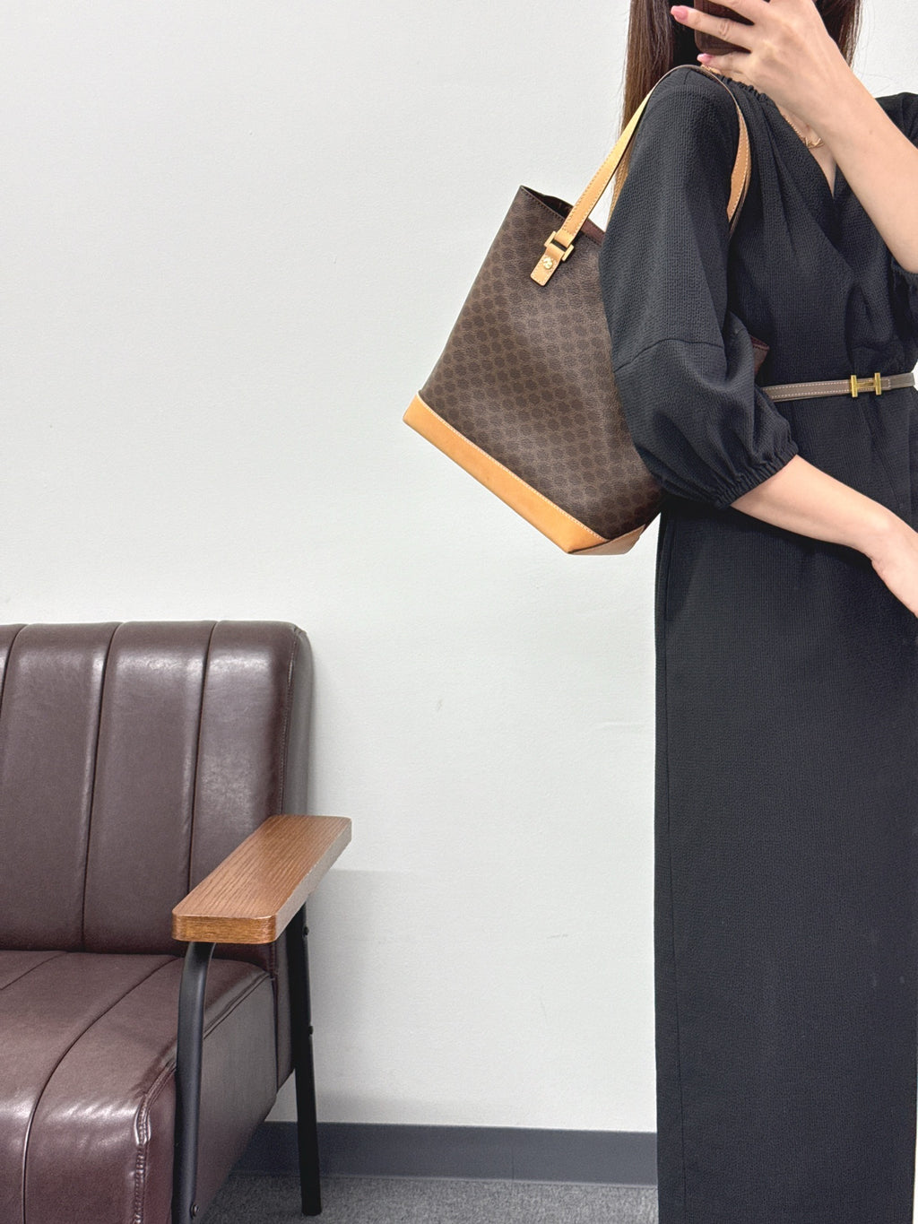 CELINE Macadam Vivian Tote Bag