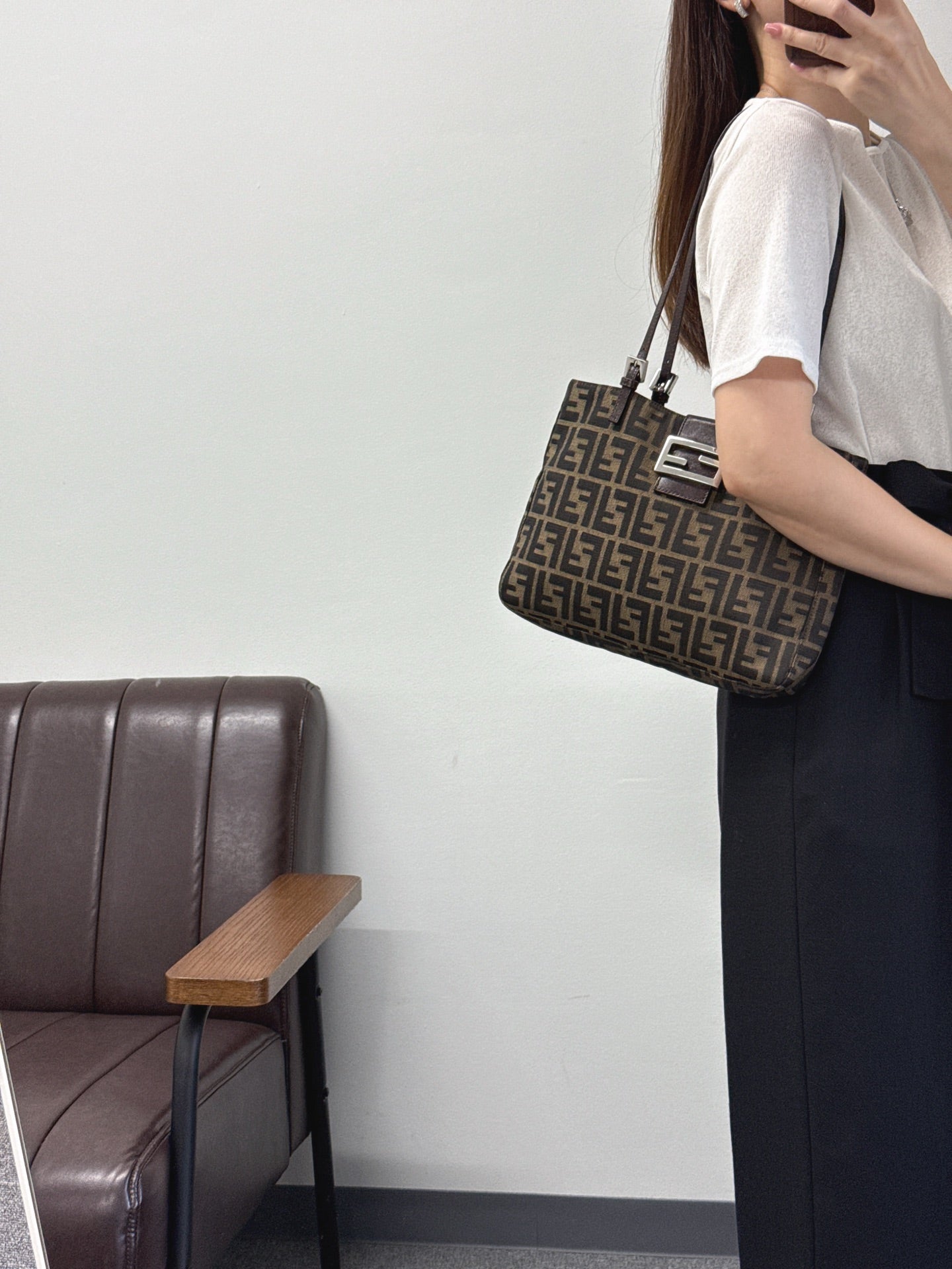 FENDI Zucca Shoulder Bag