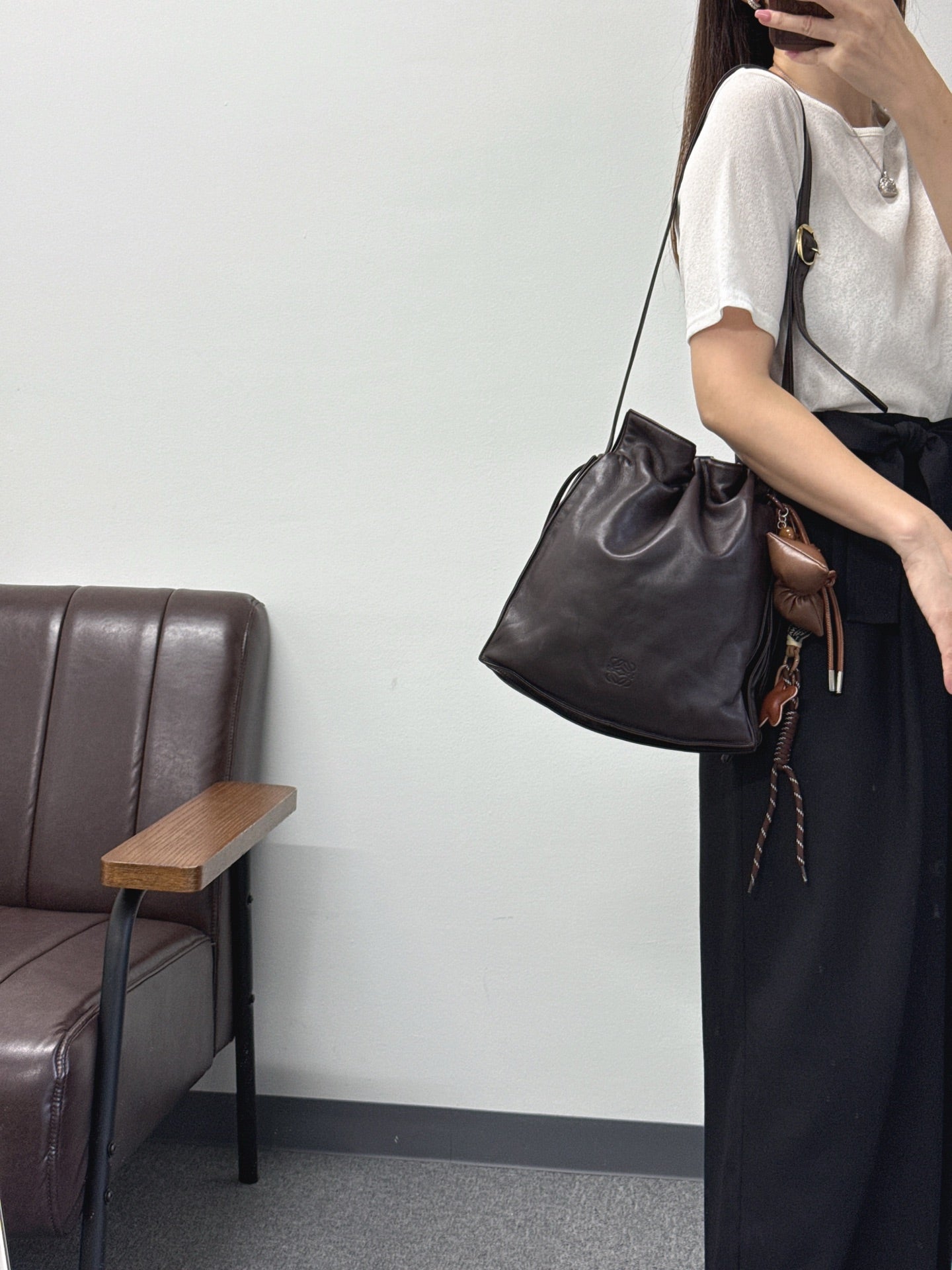 LOEWE Flamenco Lambskin Shoulder Bag