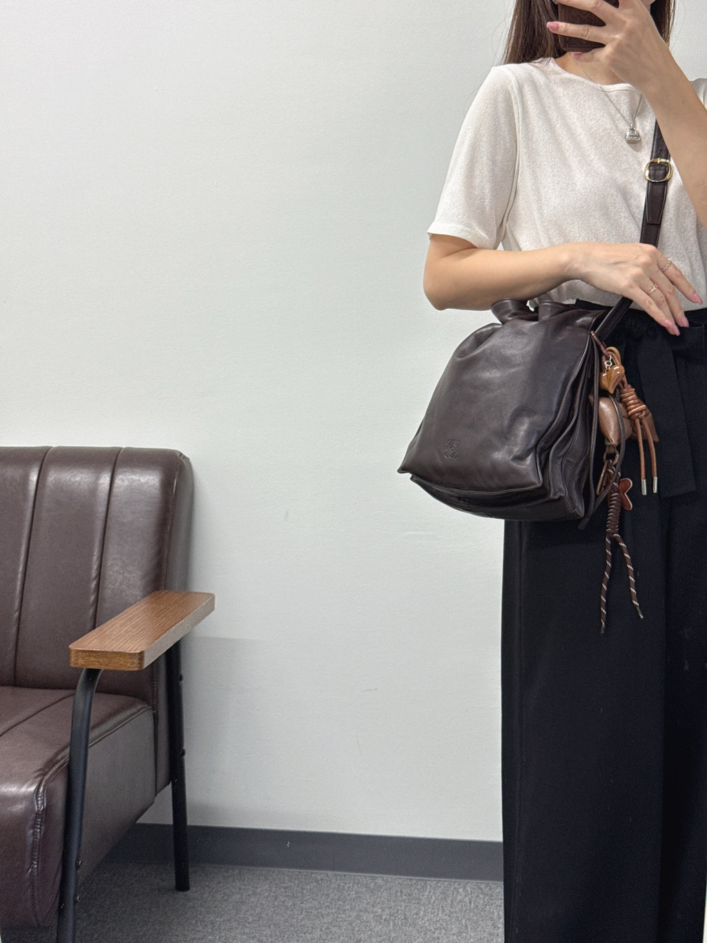 LOEWE Flamenco Lambskin Shoulder Bag