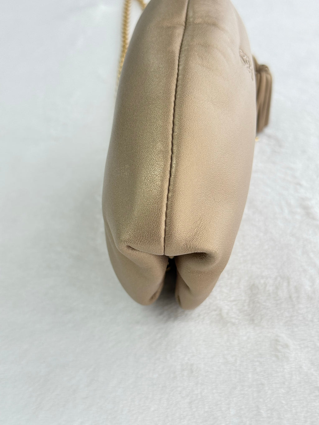 LOEWE Olive-gold  Cloud Kisslock Bag