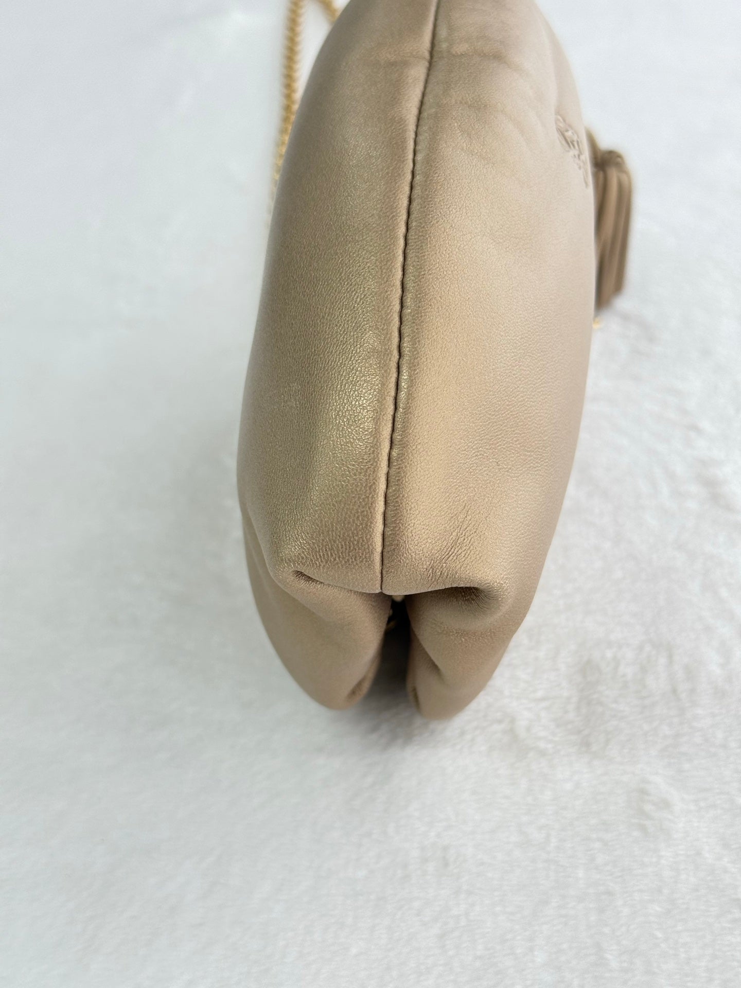 LOEWE Olive-gold  Cloud Kisslock Bag